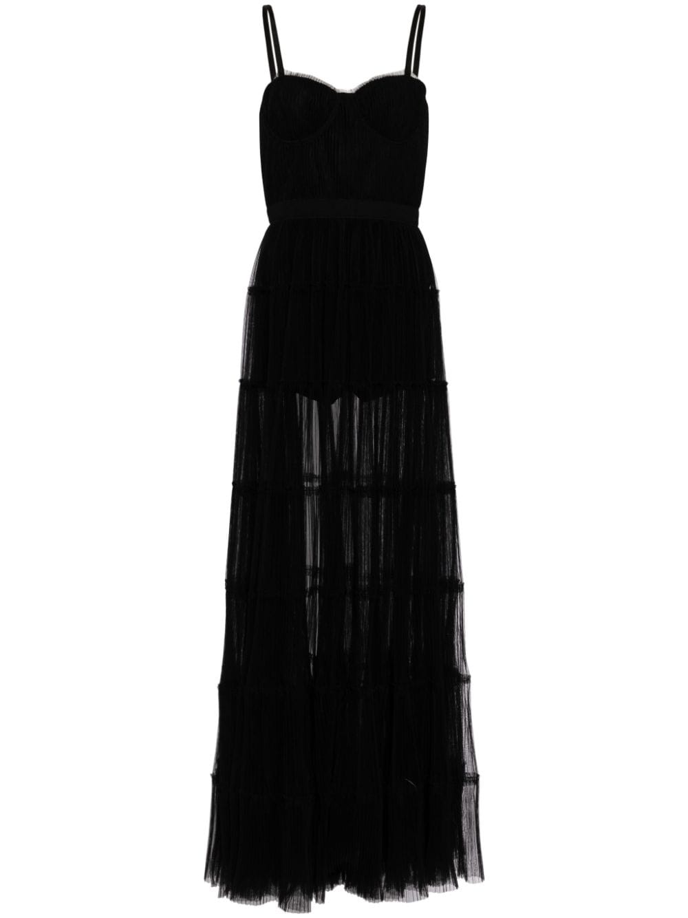 alice + olivia Deena pleated maxi dress - Black von alice + olivia