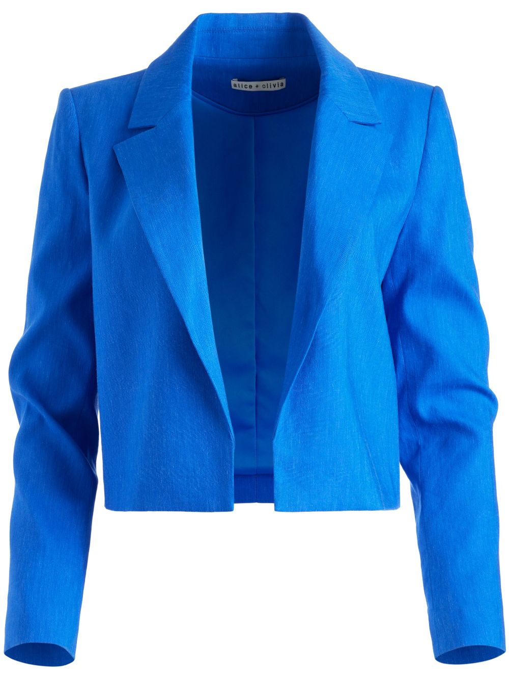 alice + olivia Denny cropped blazer - Blue von alice + olivia