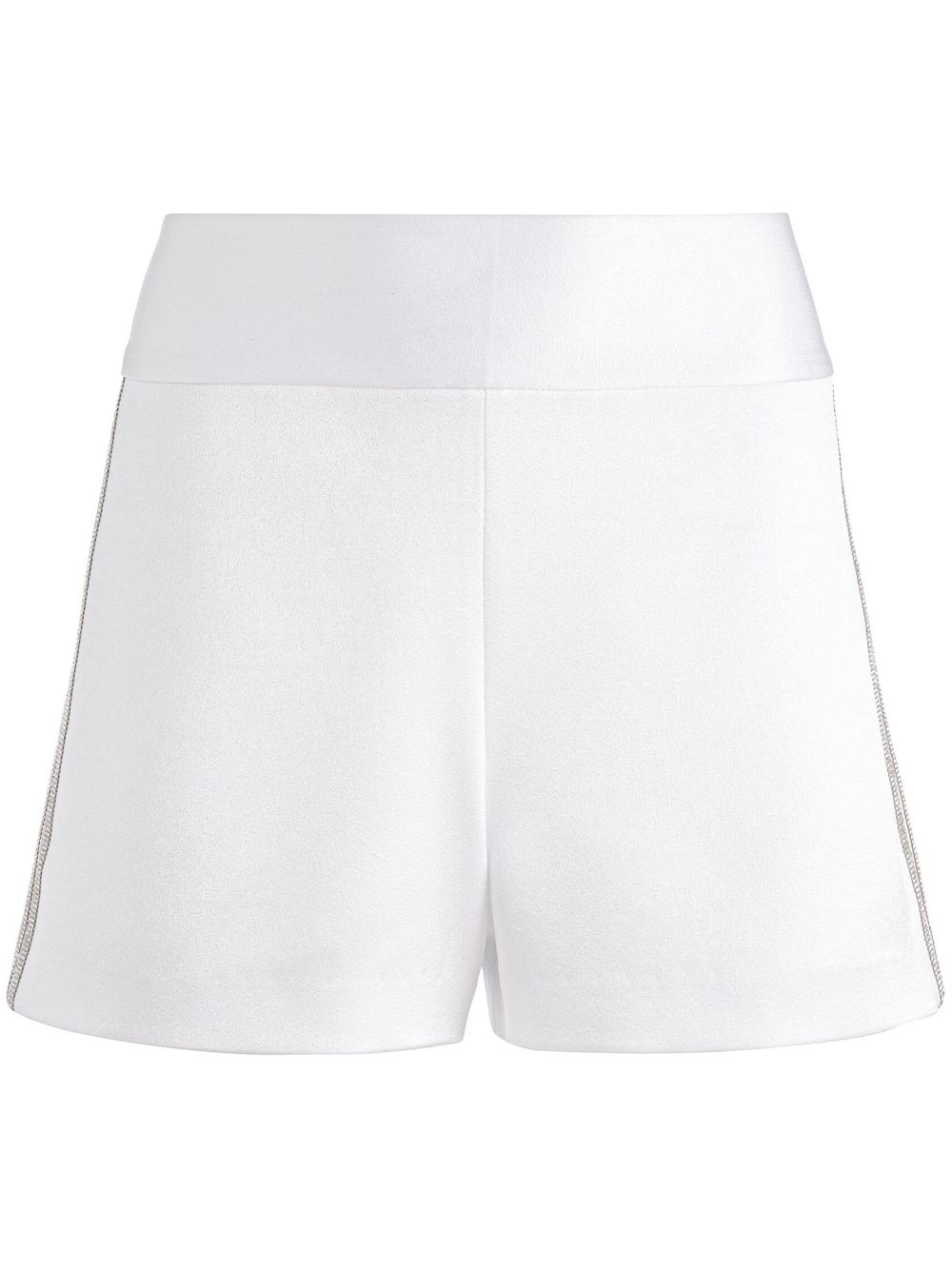 alice + olivia Donald crystal-embellished shorts - White von alice + olivia