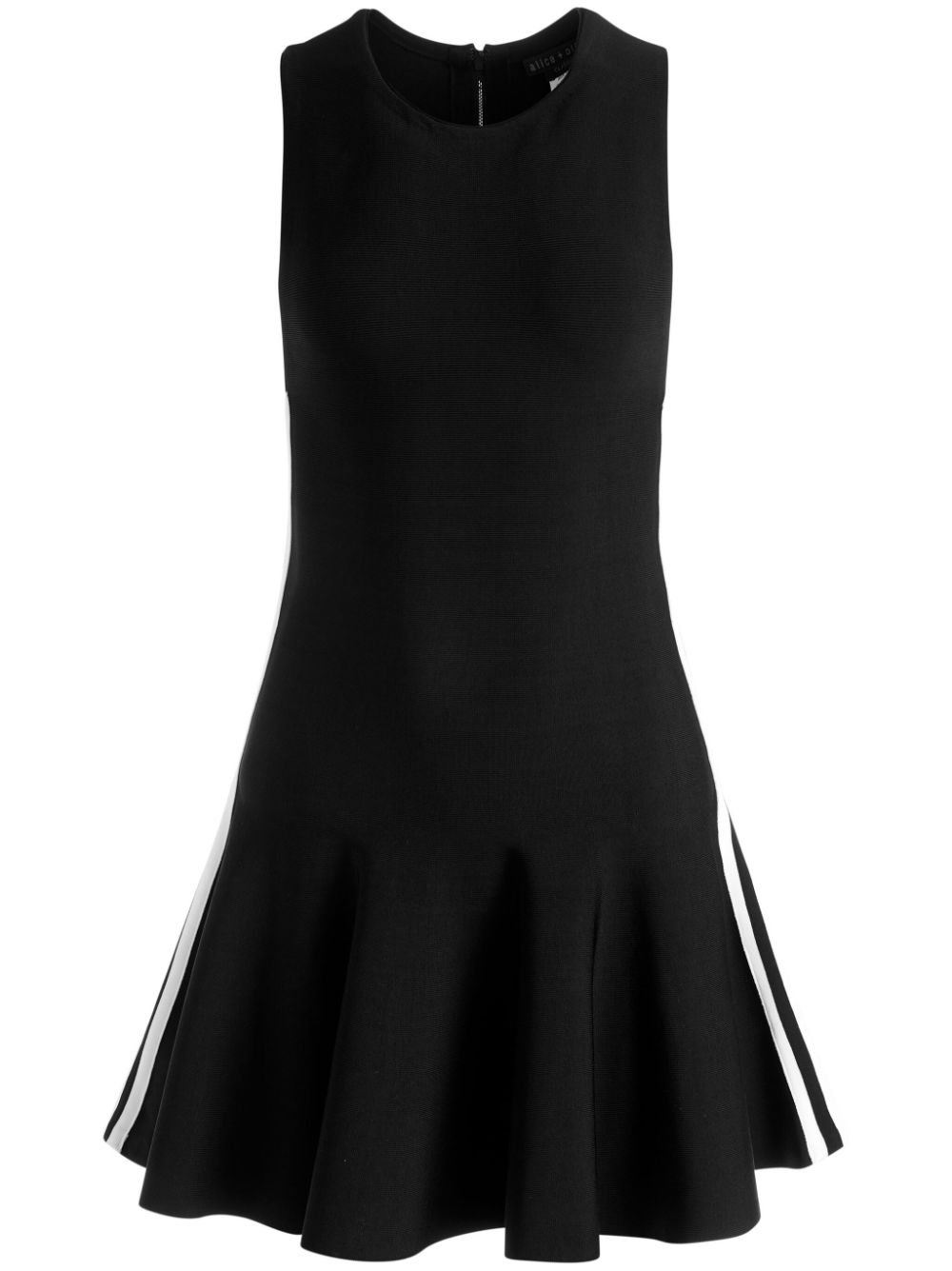 alice + olivia Kimi side-stripe minidress - Black von alice + olivia