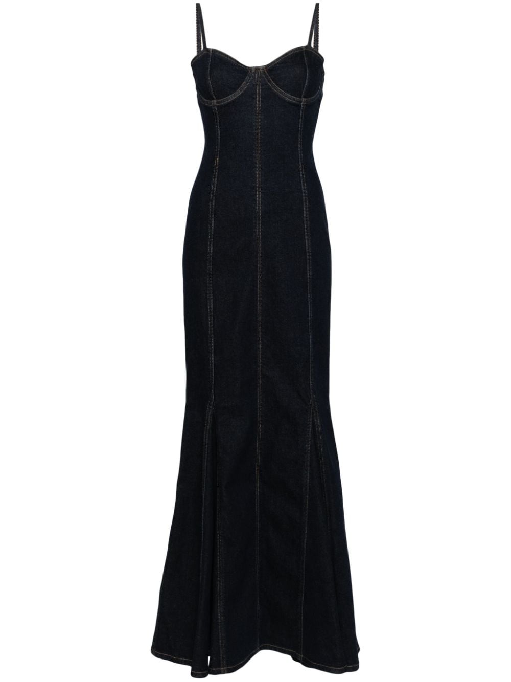 alice + olivia Natacha denim maxi dress - Blue von alice + olivia