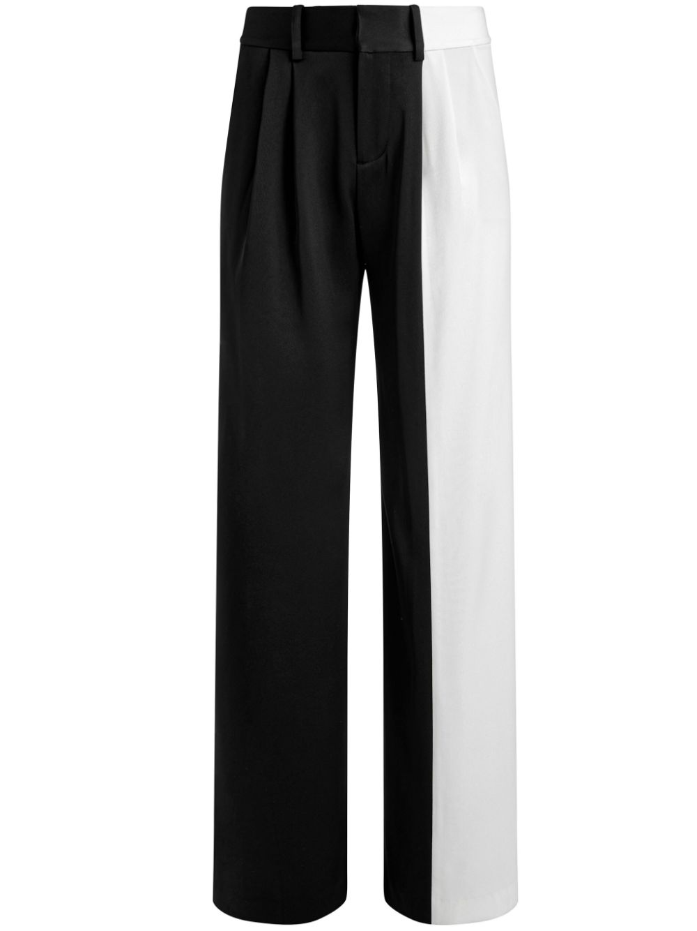 alice + olivia Pompey colour-block pleat-detail trousers - Black von alice + olivia