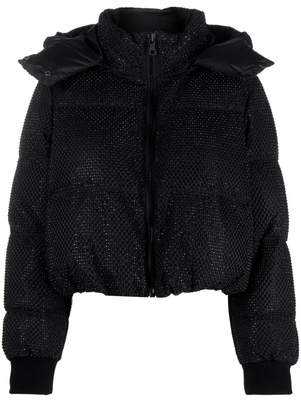 alice + olivia Robena crystal-embellished puffer jacket - Black von alice + olivia