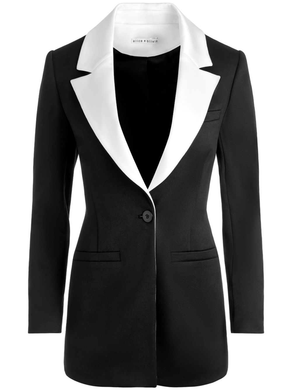 alice + olivia Silvie two-tone design blazer - Black von alice + olivia