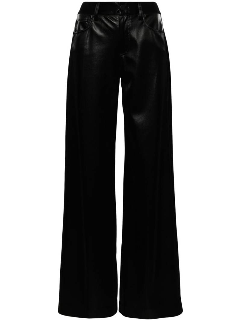 alice + olivia Trish faux-leather trousers - Black von alice + olivia