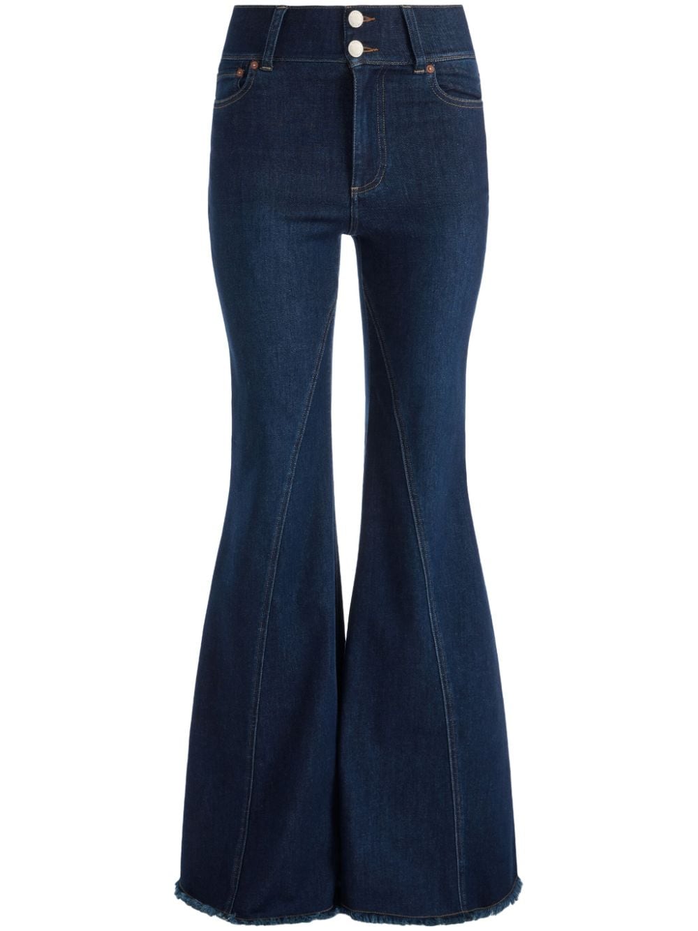 alice + olivia Beautiful high-rise bell-bottom jeans - Blue von alice + olivia