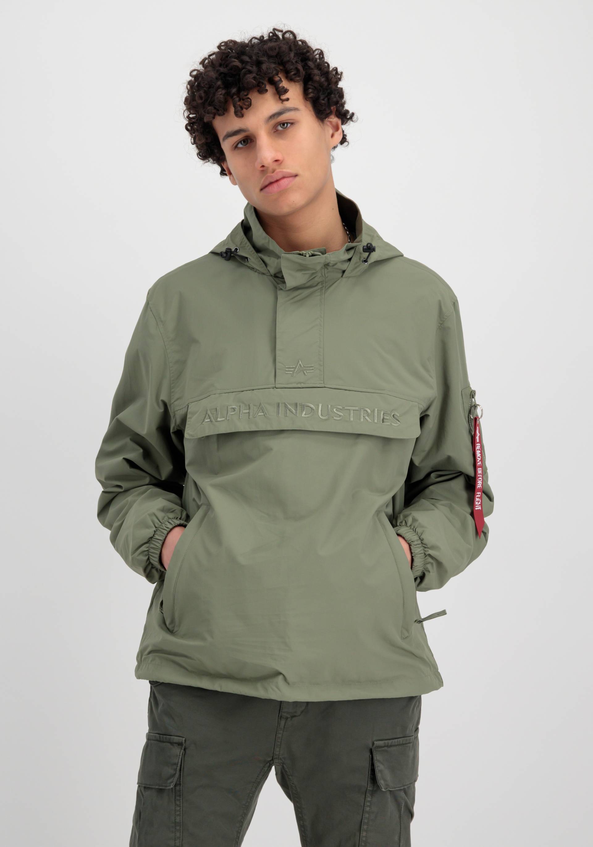 Alpha Industries Anorak »ALPHA INDUSTRIES Men - Utility Jackets Anorak Embroidery Logo« von alpha industries