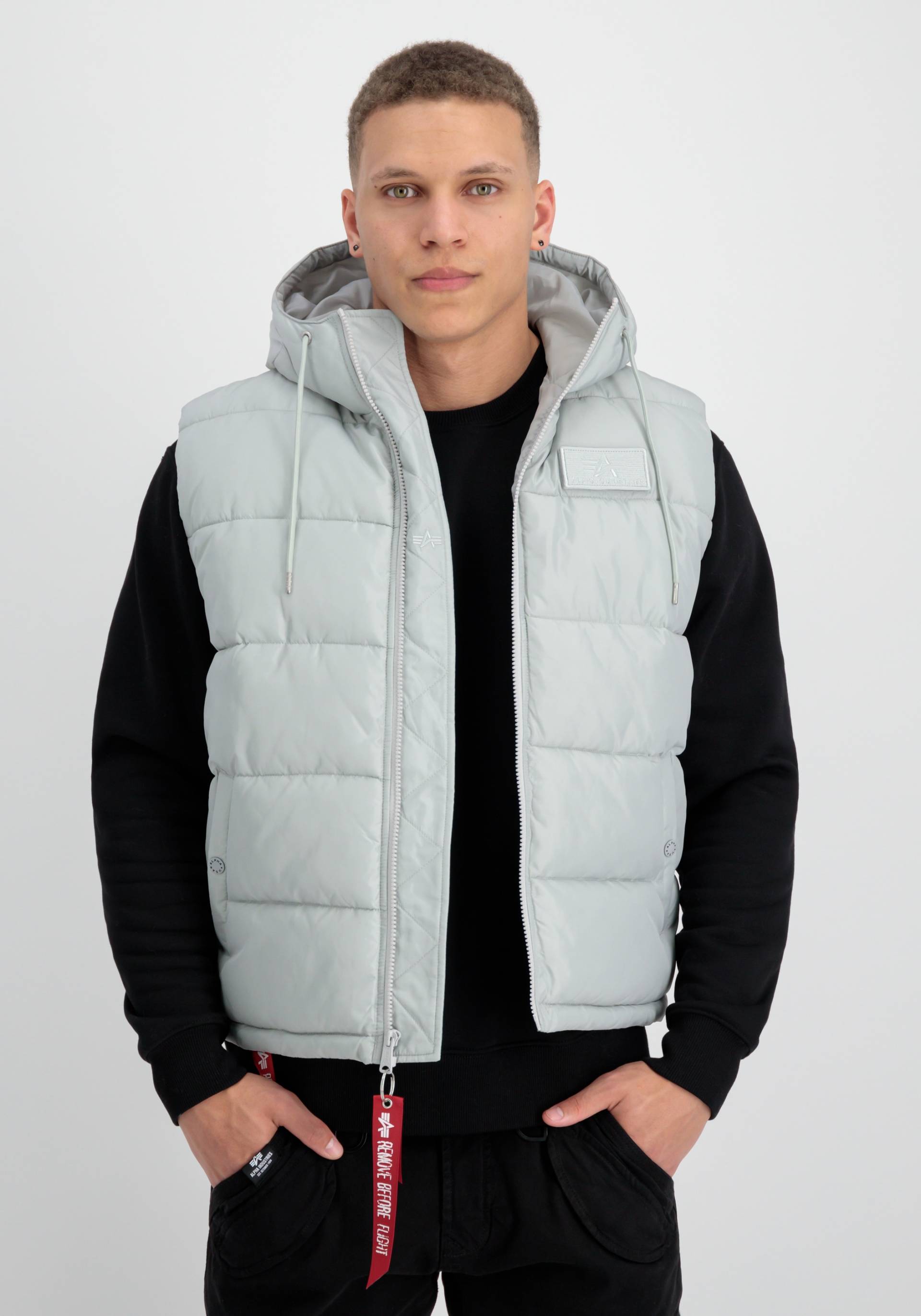 Alpha Industries Blouson »ALPHA INDUSTRIES Men - Vests Hooded Puffer Vest FD« von alpha industries