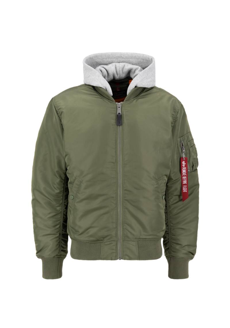 Alpha Industries Bomberjacke »Alpha Industries Men - Bomber Jackets MA-1 Zip Hood Back EMB« von alpha industries