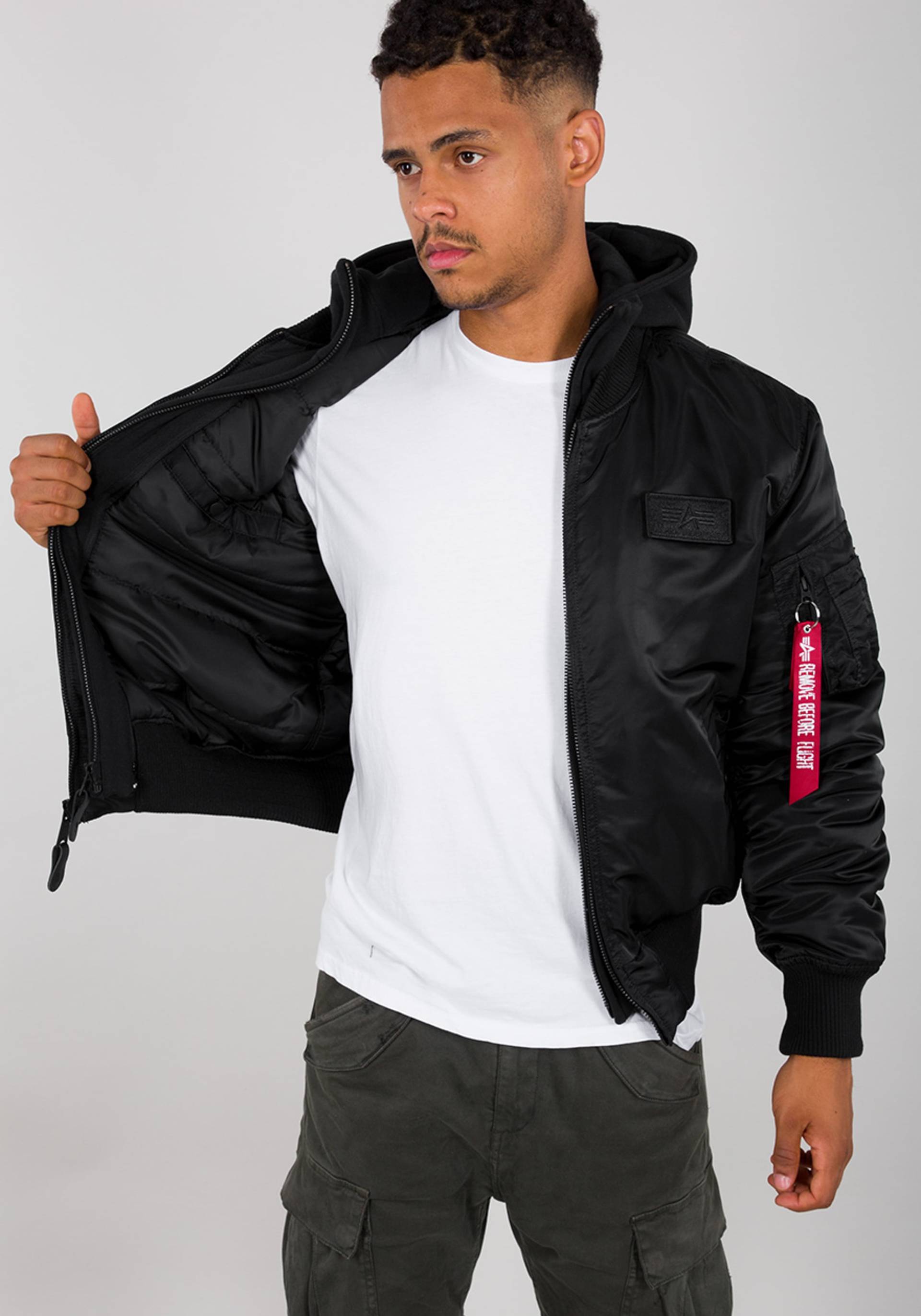 Alpha Industries Bomberjacke »Alpha Industries Men - Bomber Jackets MA-1 Zip Hood Back Print« Alpha Industries Bomberjacke »Alpha Industries Men - Bomber Jackets MA-1 Zip Hood Back Print« von alpha industries