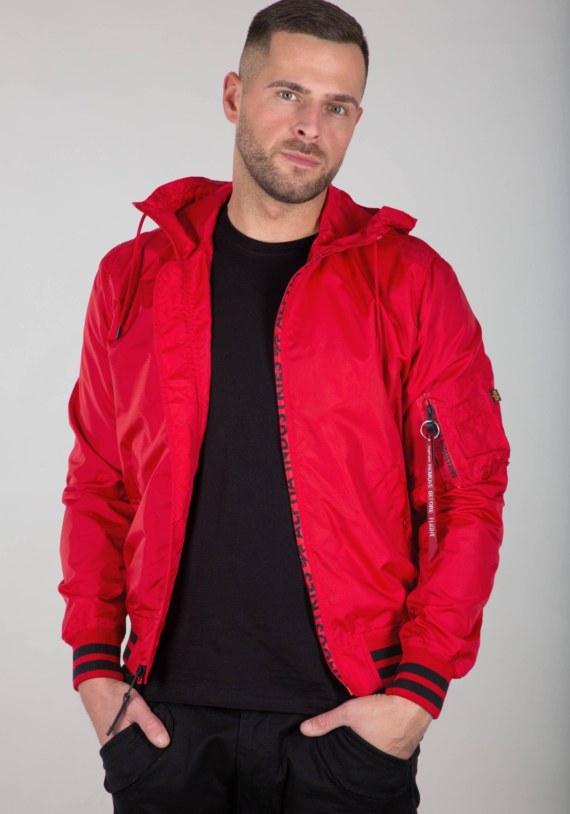 Alpha Industries Bomberjacke »ALPHA INDUSTRIES Men - Bomber & Flight Jackets MA-1 LW Hooded PZ« von alpha industries