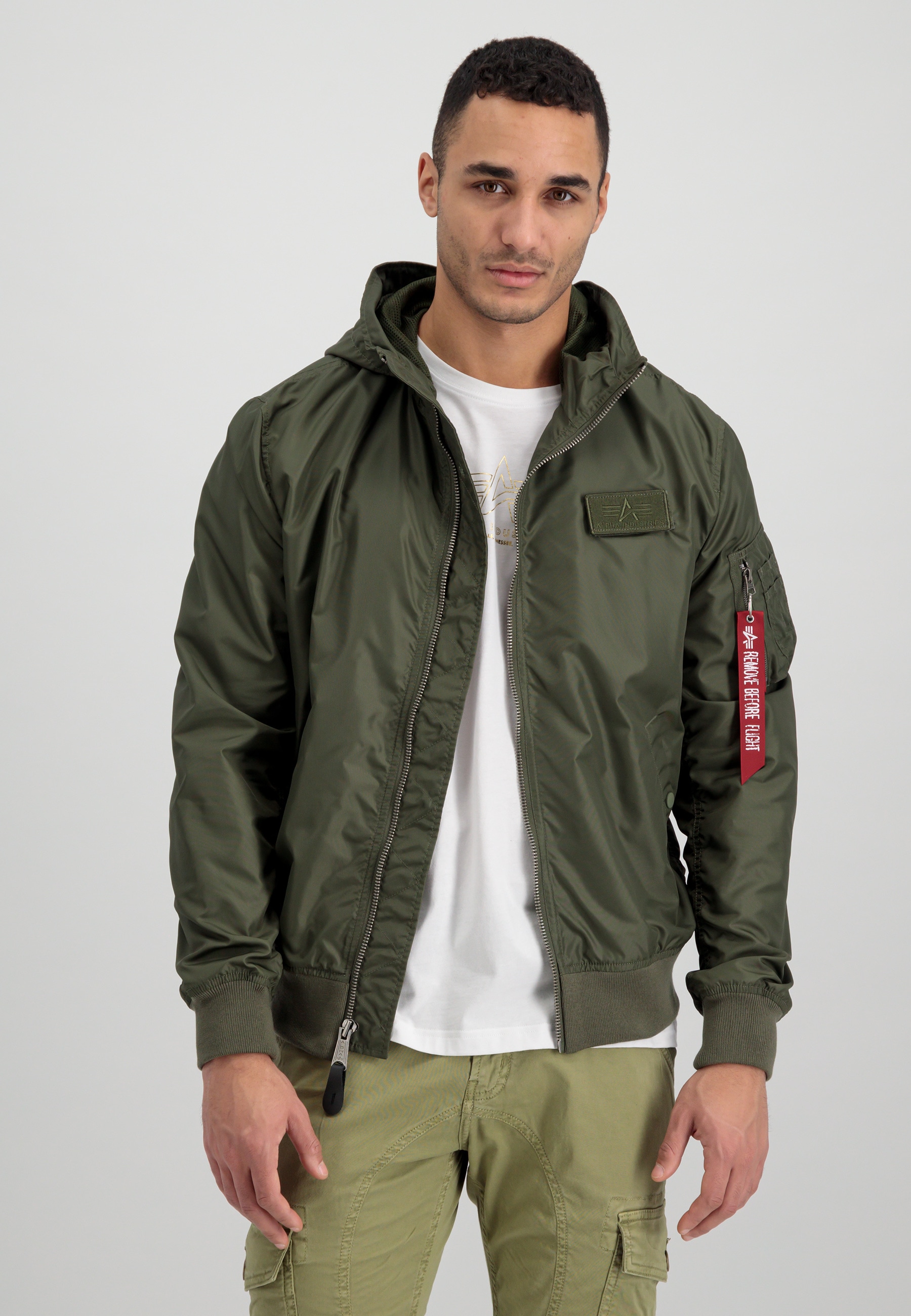 Alpha Industries Bomberjacke »ALPHA INDUSTRIES Men - Bomber Jackets MA-1 LW Hooded« von alpha industries