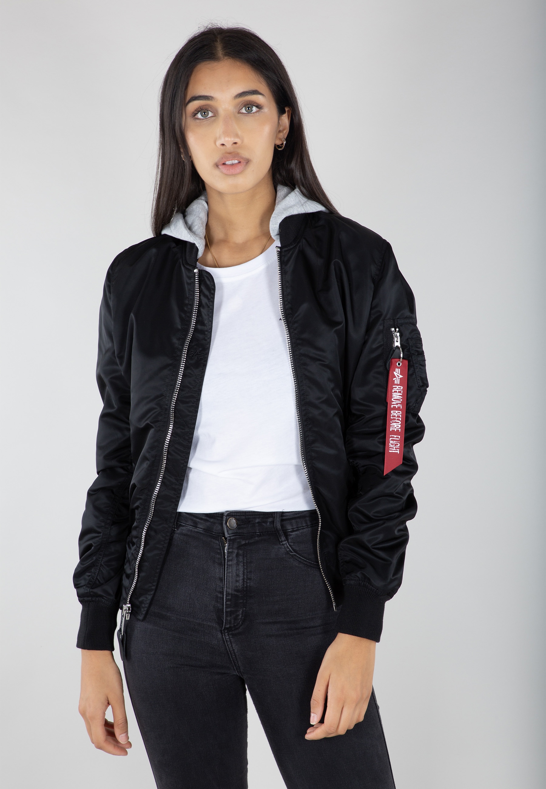 Alpha Industries Bomberjacke »ALPHA INDUSTRIES Women - Bomber & Flight Jackets MA-1 Hooded Wmn« von alpha industries