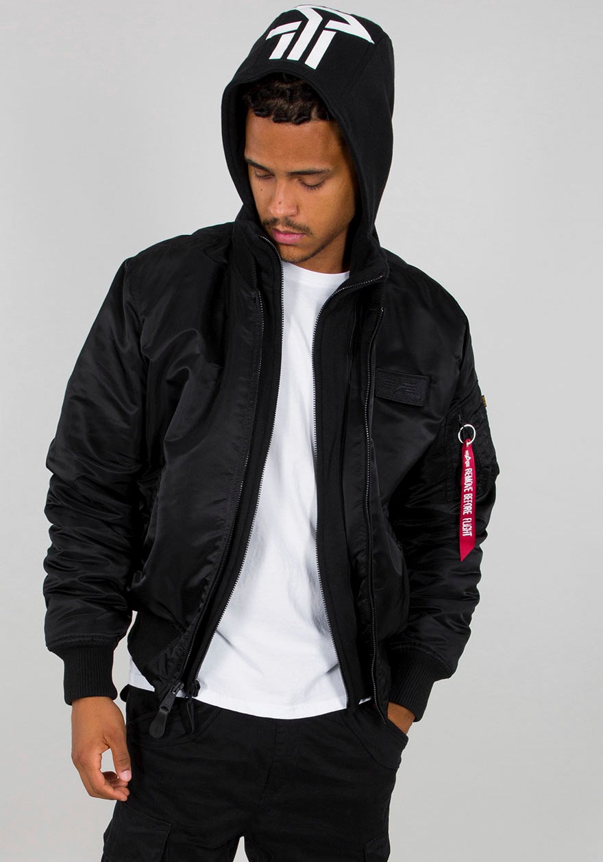 Alpha Industries Bomberjacke »MA-1 ZH Back Print«, mit Kapuze von alpha industries