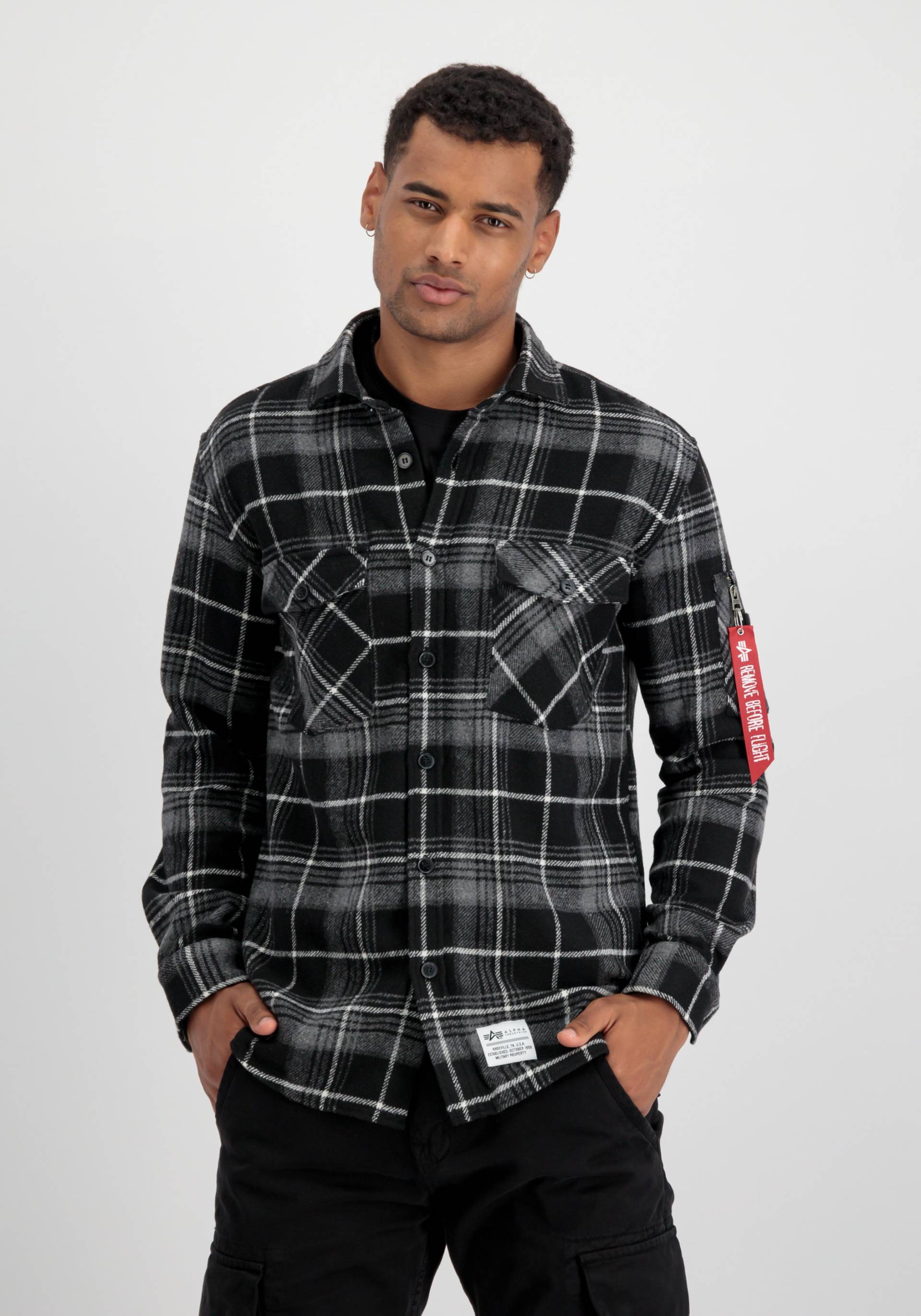 Alpha Industries Hemdjacke »ALPHA INDUSTRIES Men - Overshirts Flannel Shirt« von alpha industries