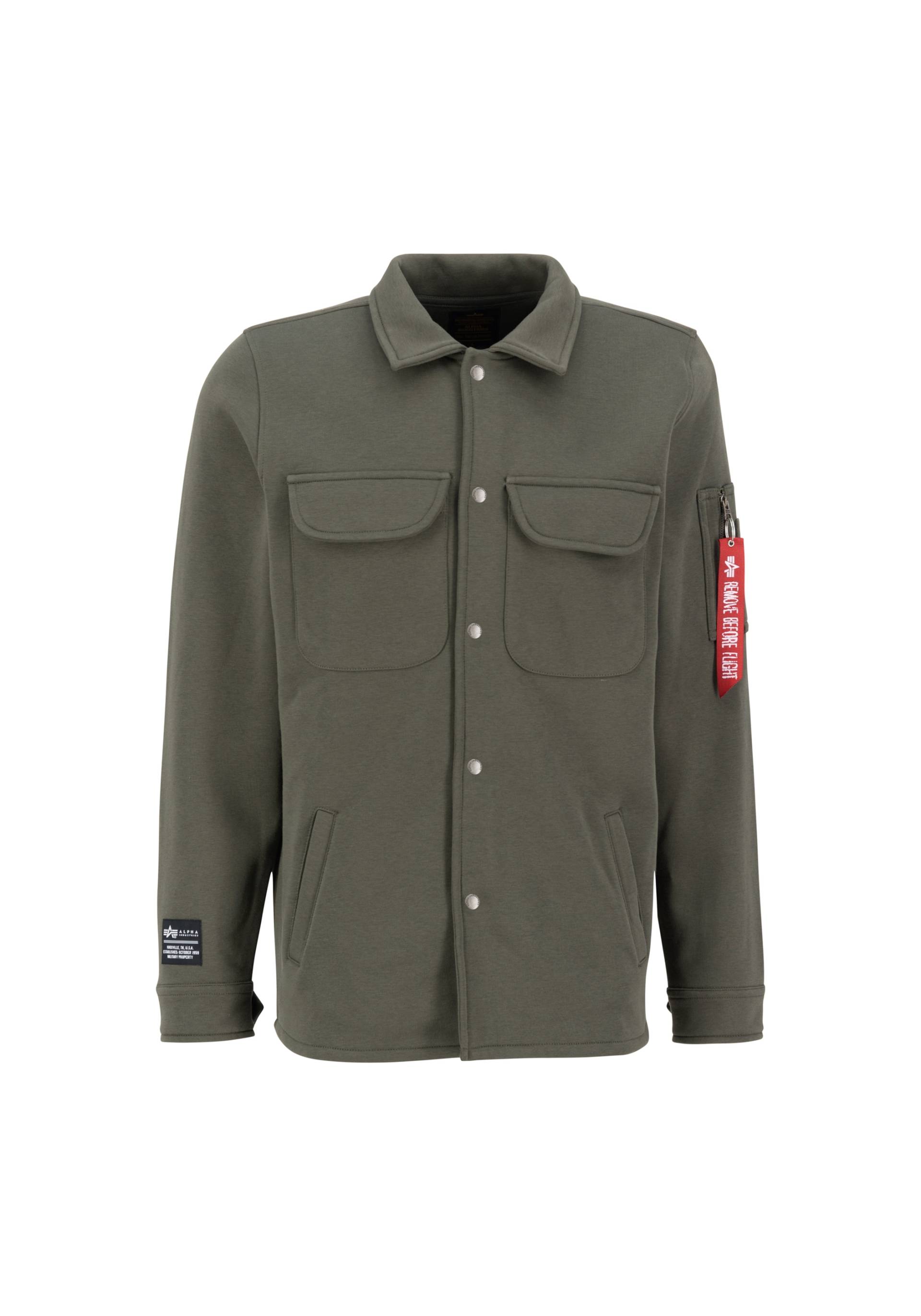 Alpha Industries Hemdjacke »Alpha Industries Men - Overshirts Sweat Overshirt« von alpha industries