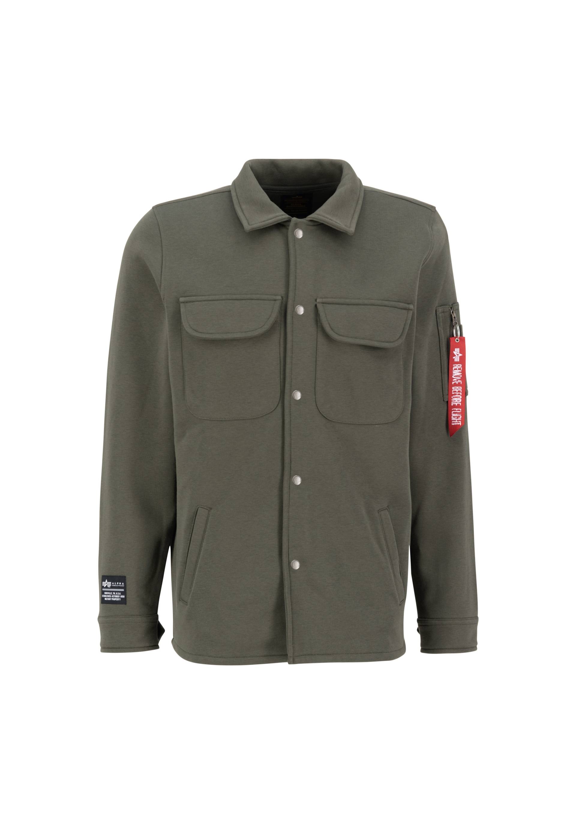 Alpha Industries Hemdjacke »ALPHA INDUSTRIES Men - Overshirts Sweat Overshirt« von alpha industries