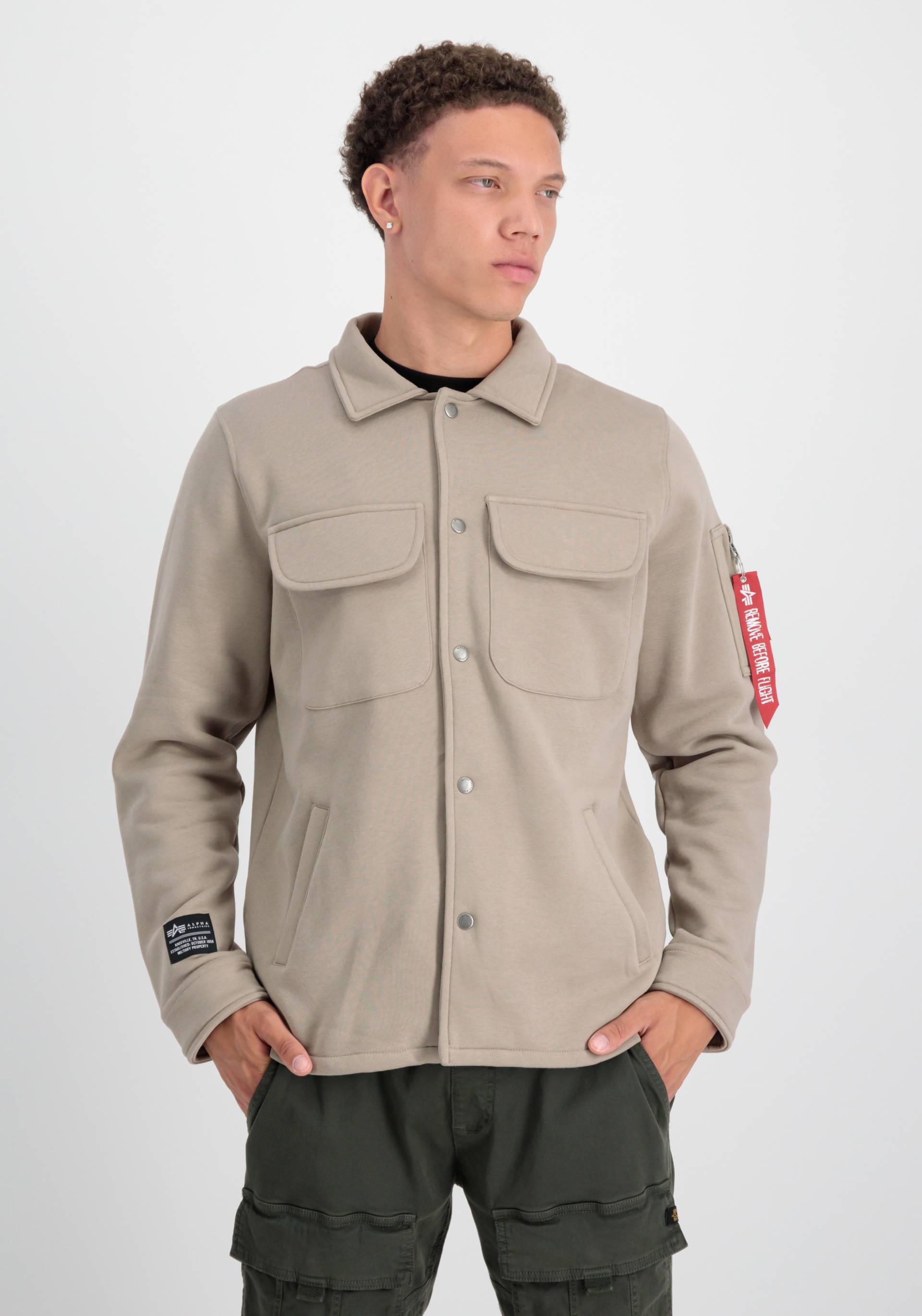 Alpha Industries Hemdjacke »ALPHA INDUSTRIES Men - Overshirts Sweat Overshirt« von alpha industries