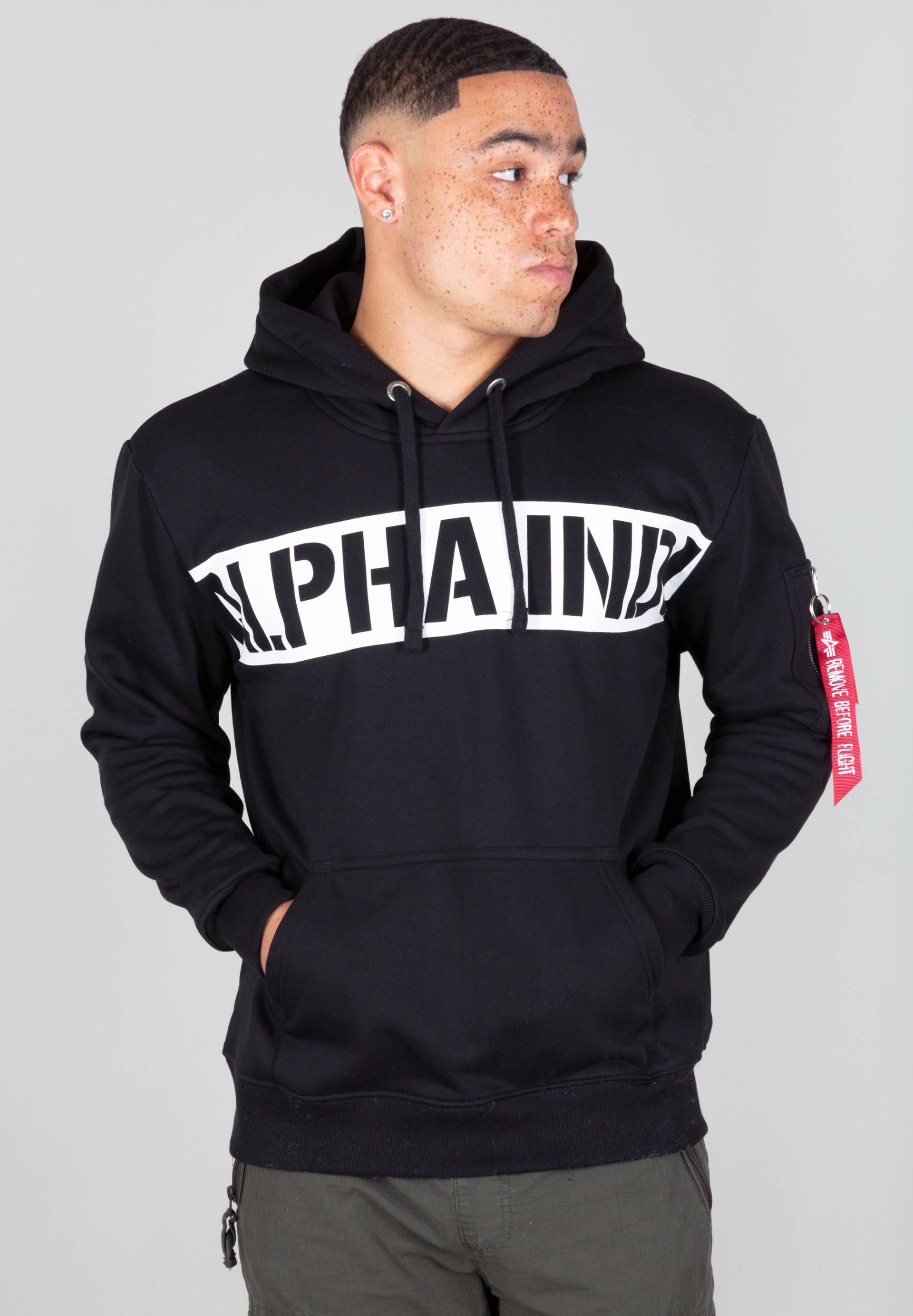 Alpha Industries Hoodie »ALPHA INDUSTRIES Men - Hoodies Printed Stripe Hoody« von alpha industries