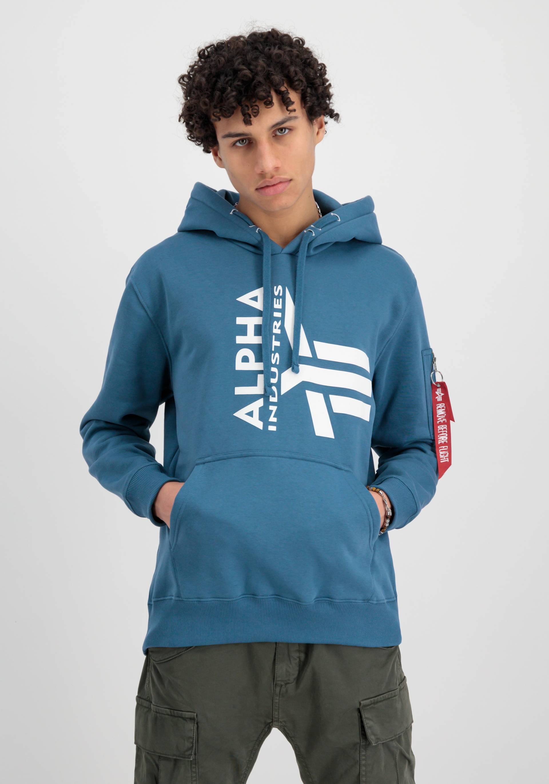 Alpha Industries Hoodie »ALPHA INDUSTRIES Men - Hoodies Half Logo Foam Hoody« von alpha industries