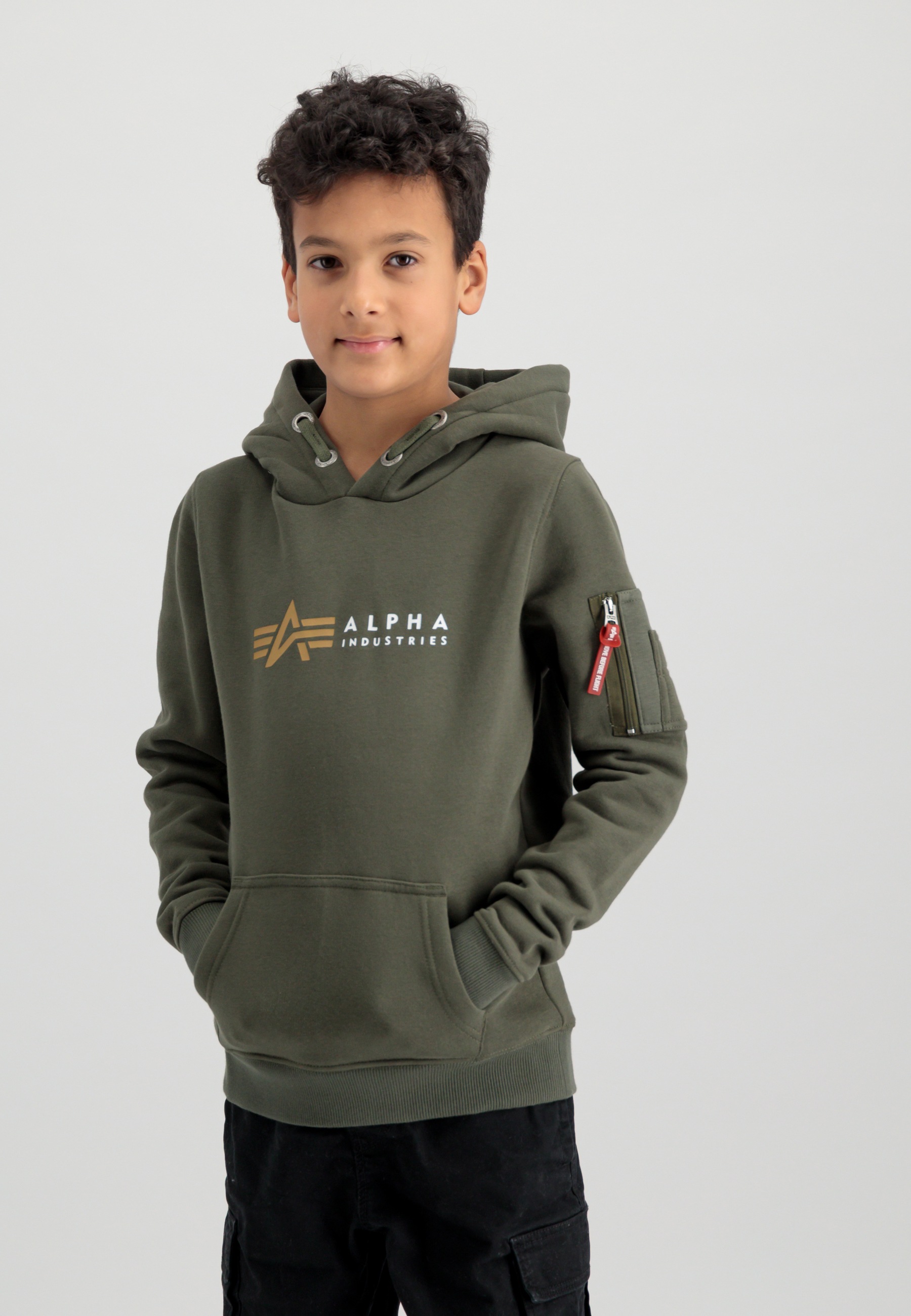 Alpha Industries Kapuzenshirt »ALPHA INDUSTRIES Kids - Hoodies Alpha Label Hoody Kids/Teens« von alpha industries