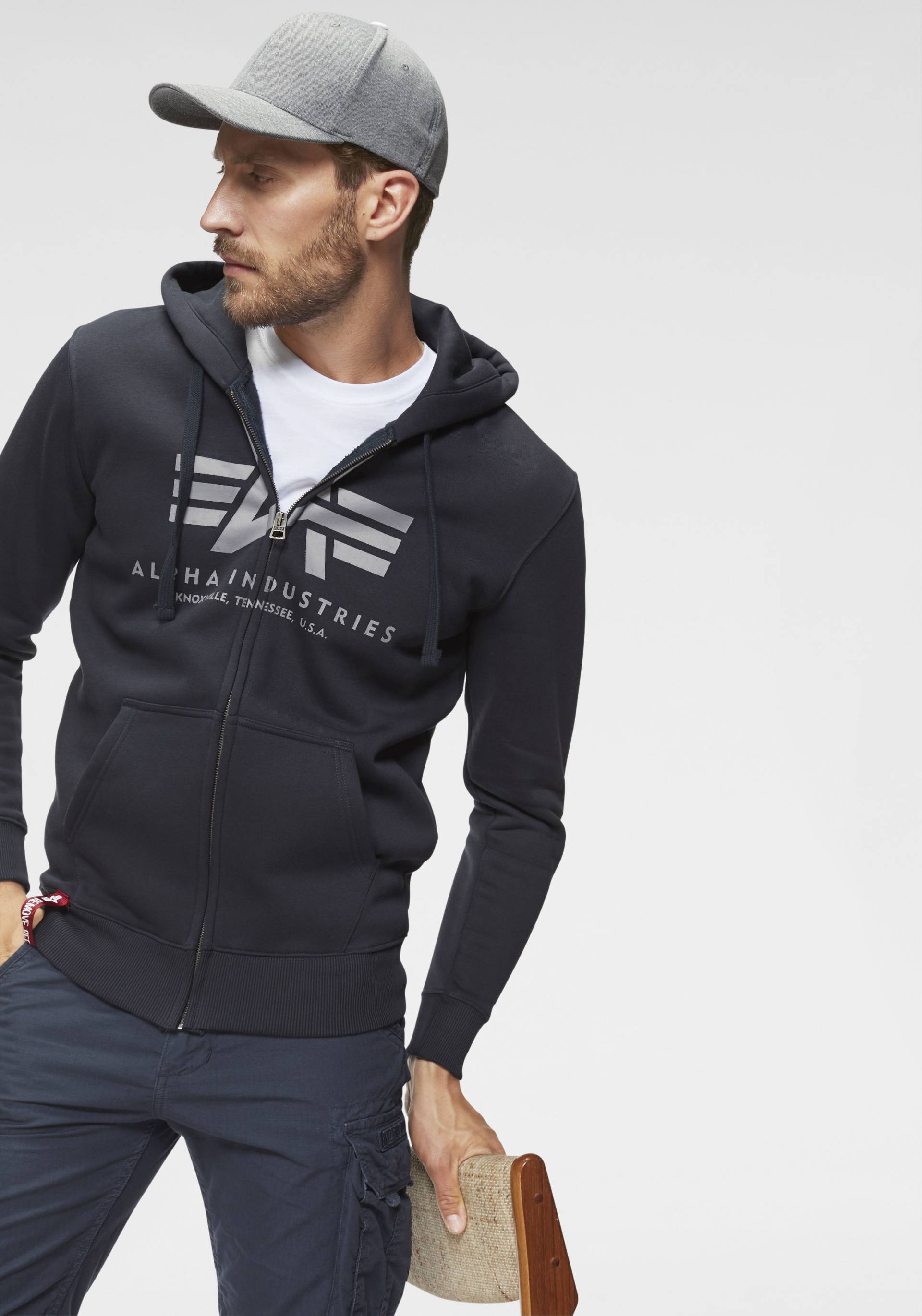 Alpha Industries Kapuzensweatjacke »BASIC ZIP HOODY« von alpha industries