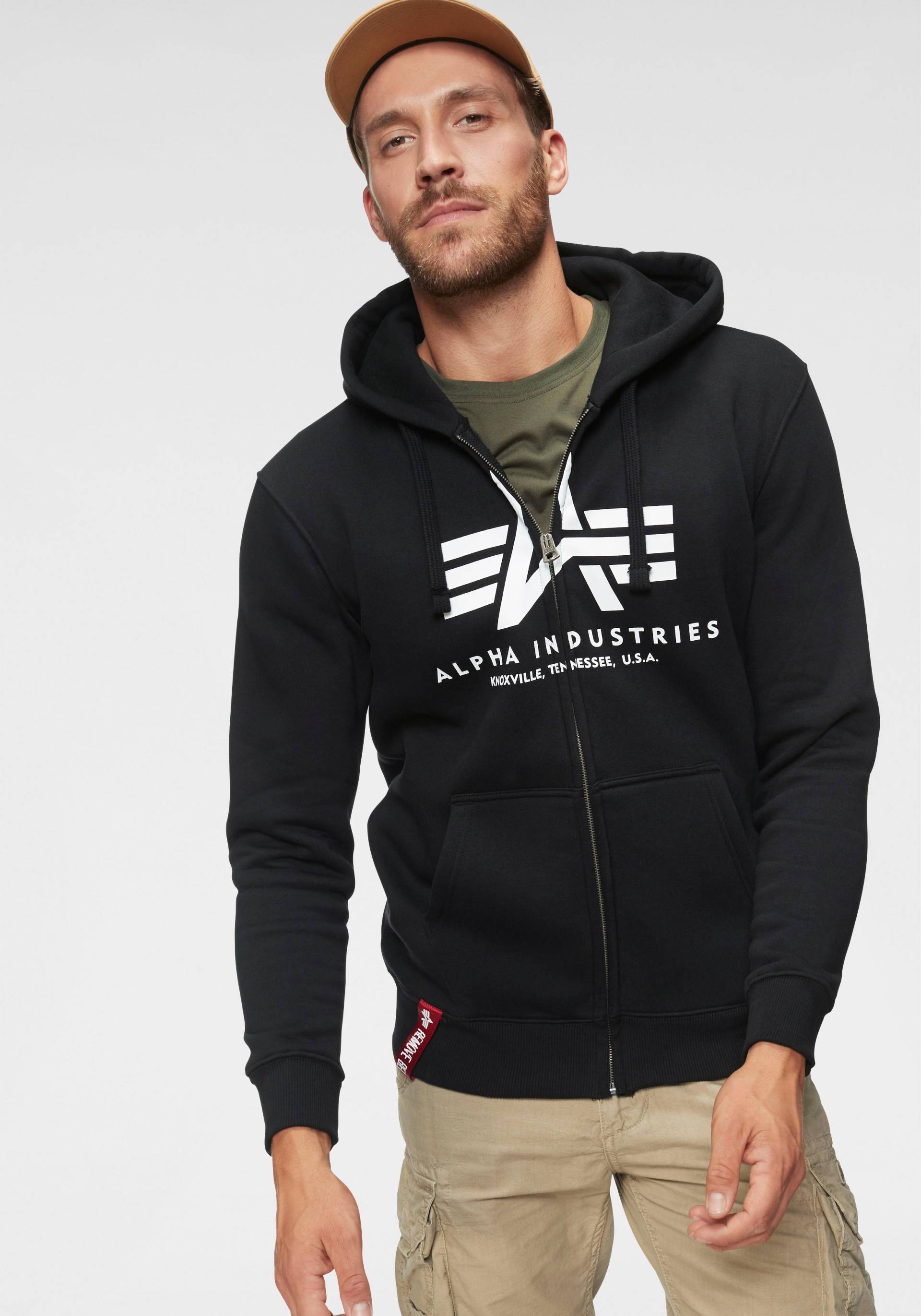 Alpha Industries Kapuzensweatjacke »BASIC ZIP HOODY« von alpha industries