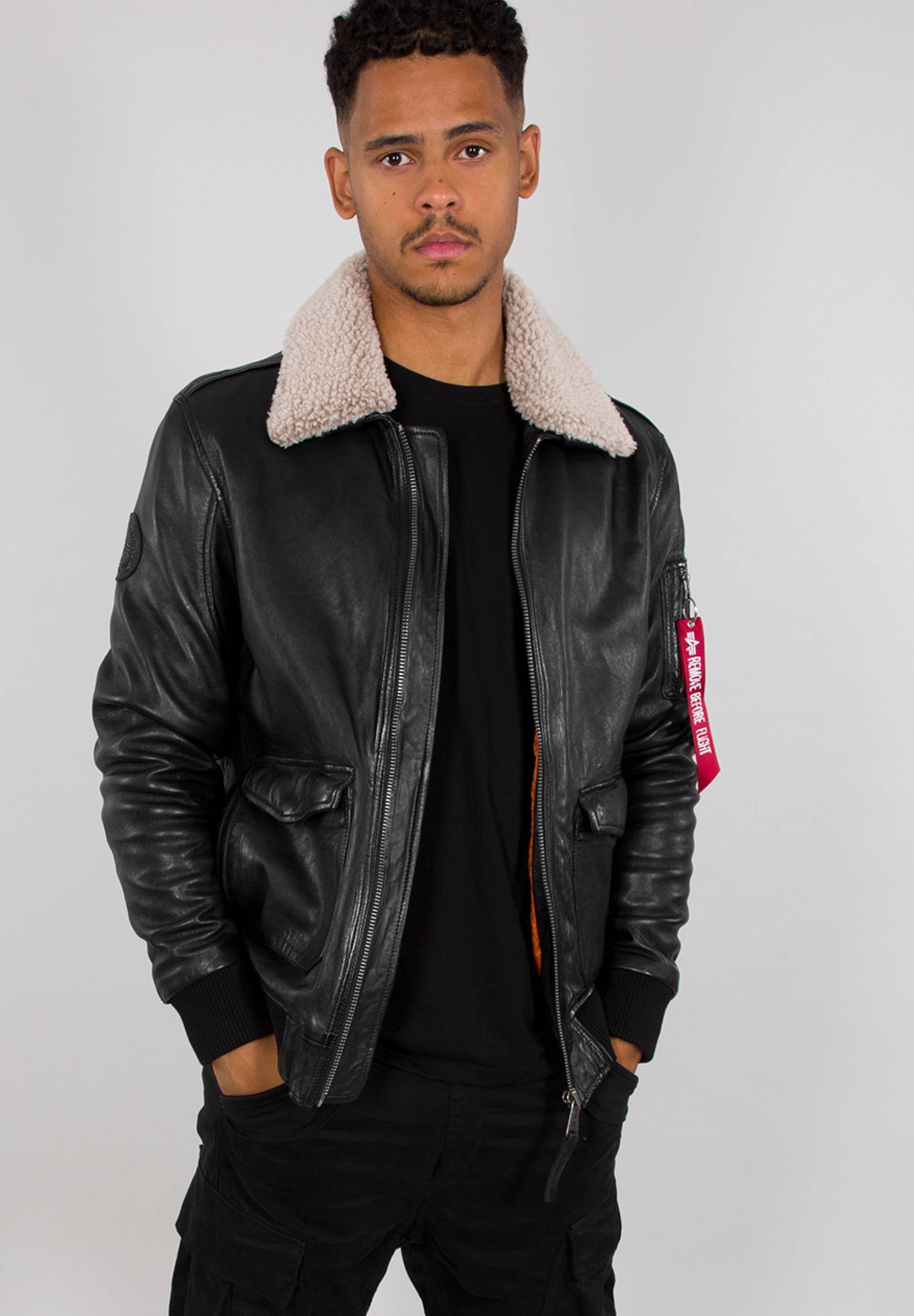 Alpha Industries Lederjacke »ALPHA INDUSTRIES Men - Leather & Faux Jackets G1 Leather Jacket« von alpha industries