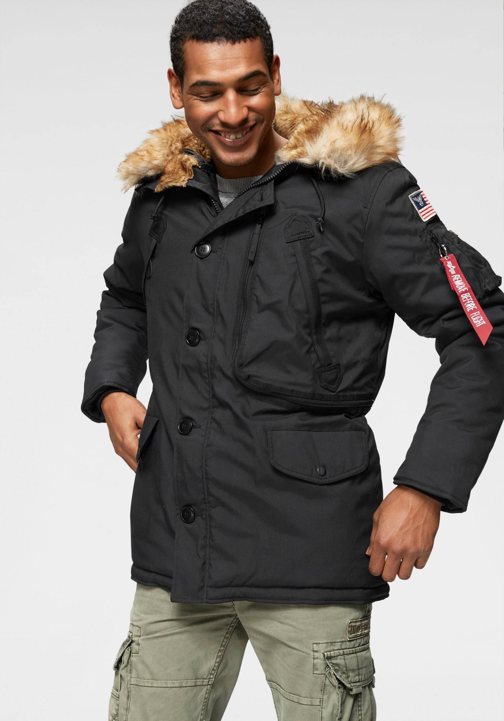 Alpha Industries Parka »POLAR JACKET«, mit Kapuze von alpha industries