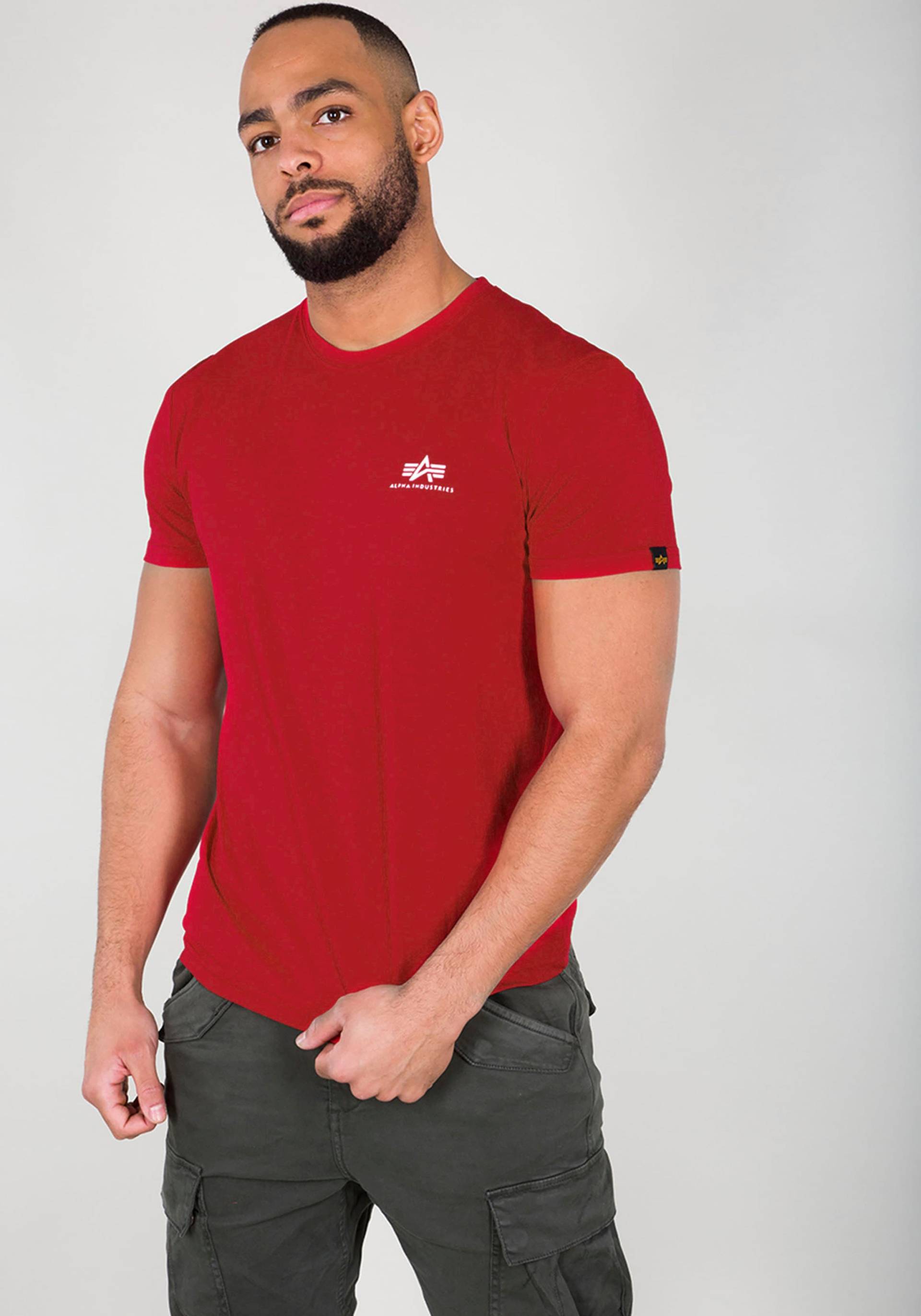 Alpha Industries Rundhalsshirt »BASIC T SMALL LOGO« von alpha industries