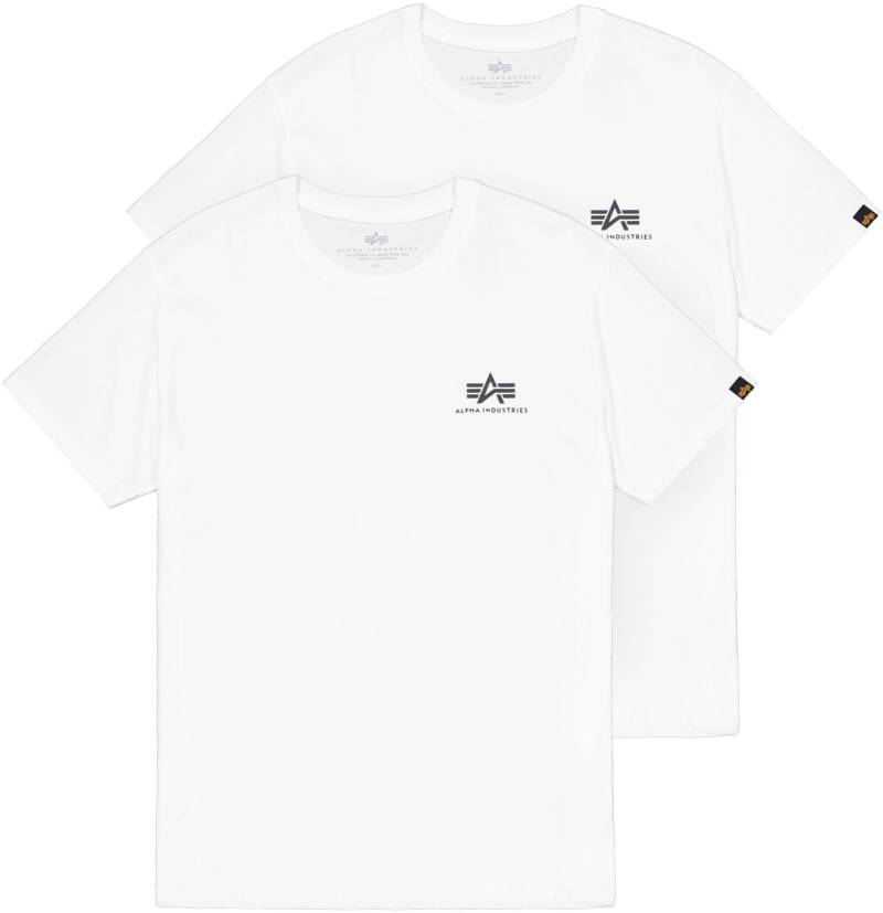 Alpha Industries Rundhalsshirt »Basic T Small Logo 2 Pack«, (Set, 2 tlg.) von alpha industries