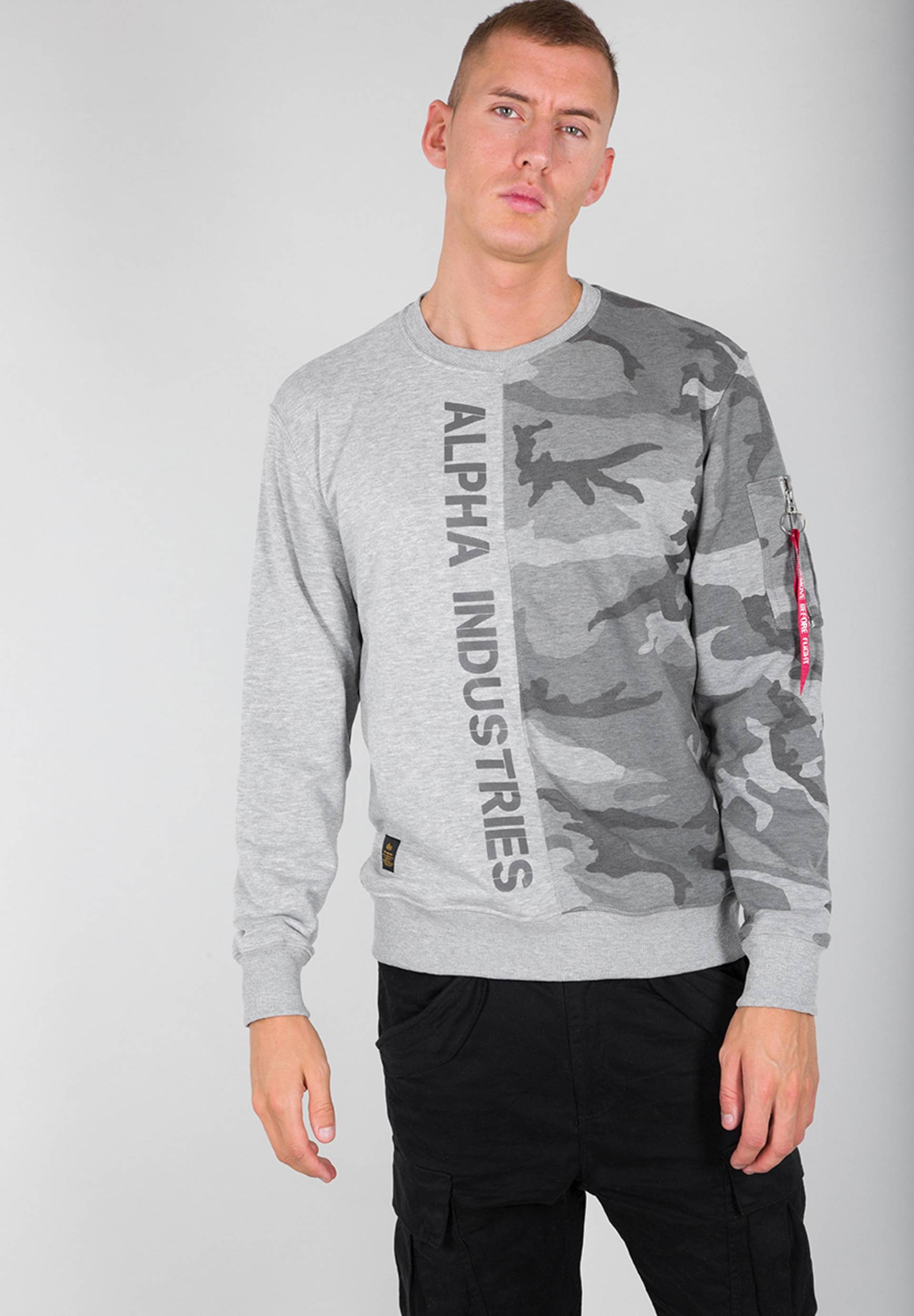 Alpha Industries Sweater »ALPHA INDUSTRIES Men - Sweatshirts Camo Half Sweater« von alpha industries