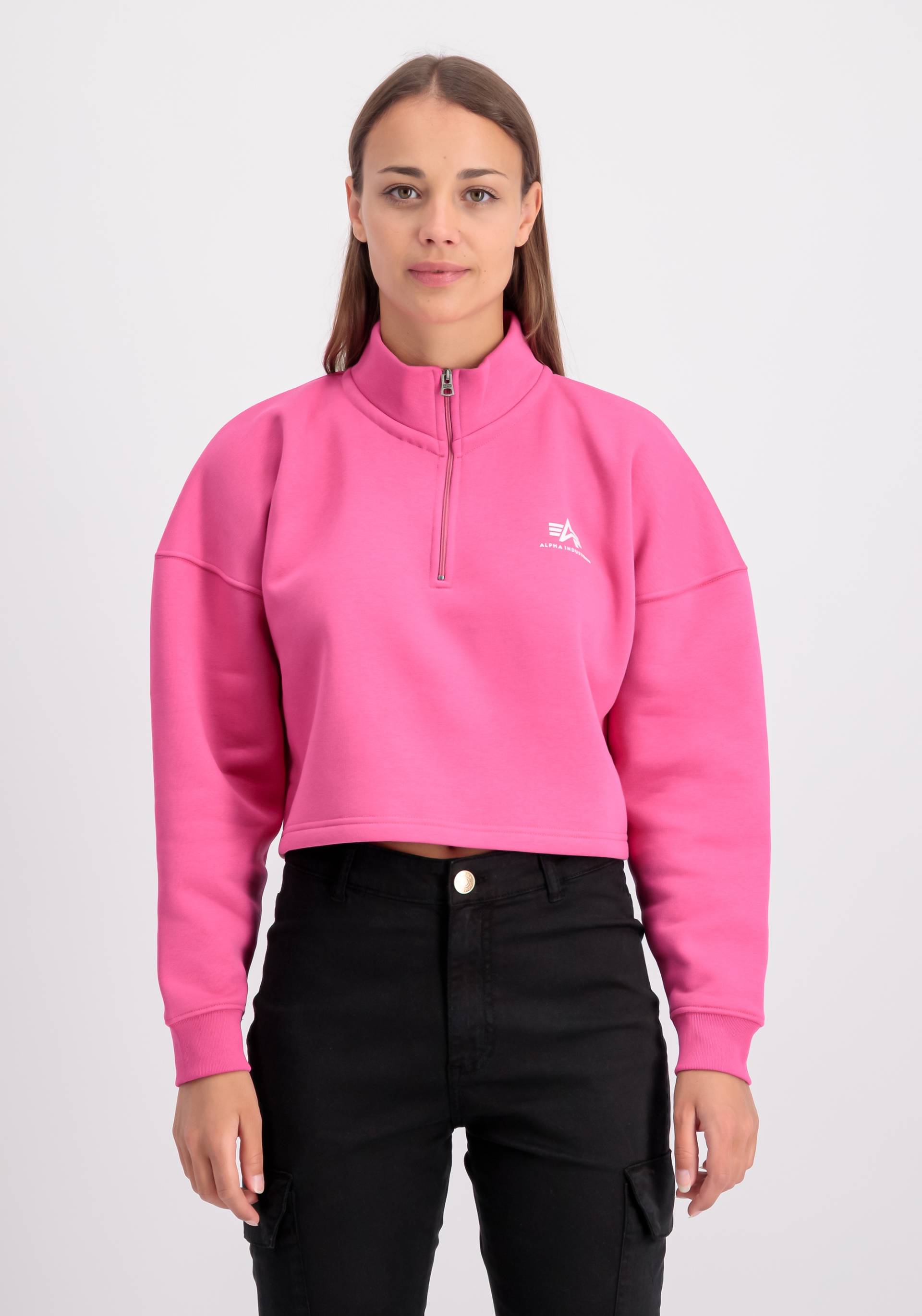 Alpha Industries Sweater »ALPHA INDUSTRIES Women - Sweatshirts Half Zip Sweater COS SL Wmn« von alpha industries