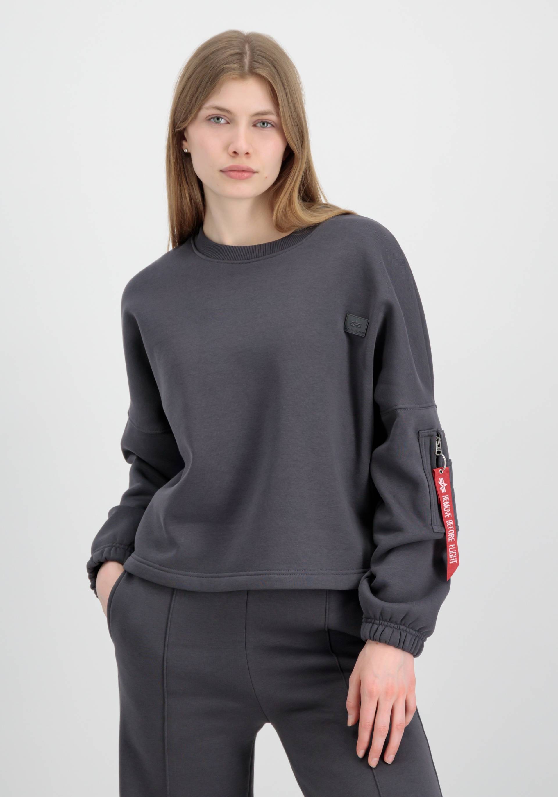 Alpha Industries Sweater »ALPHA INDUSTRIES Women - Sweatshirts X-Fit Label OS Sweater Wmn« von alpha industries