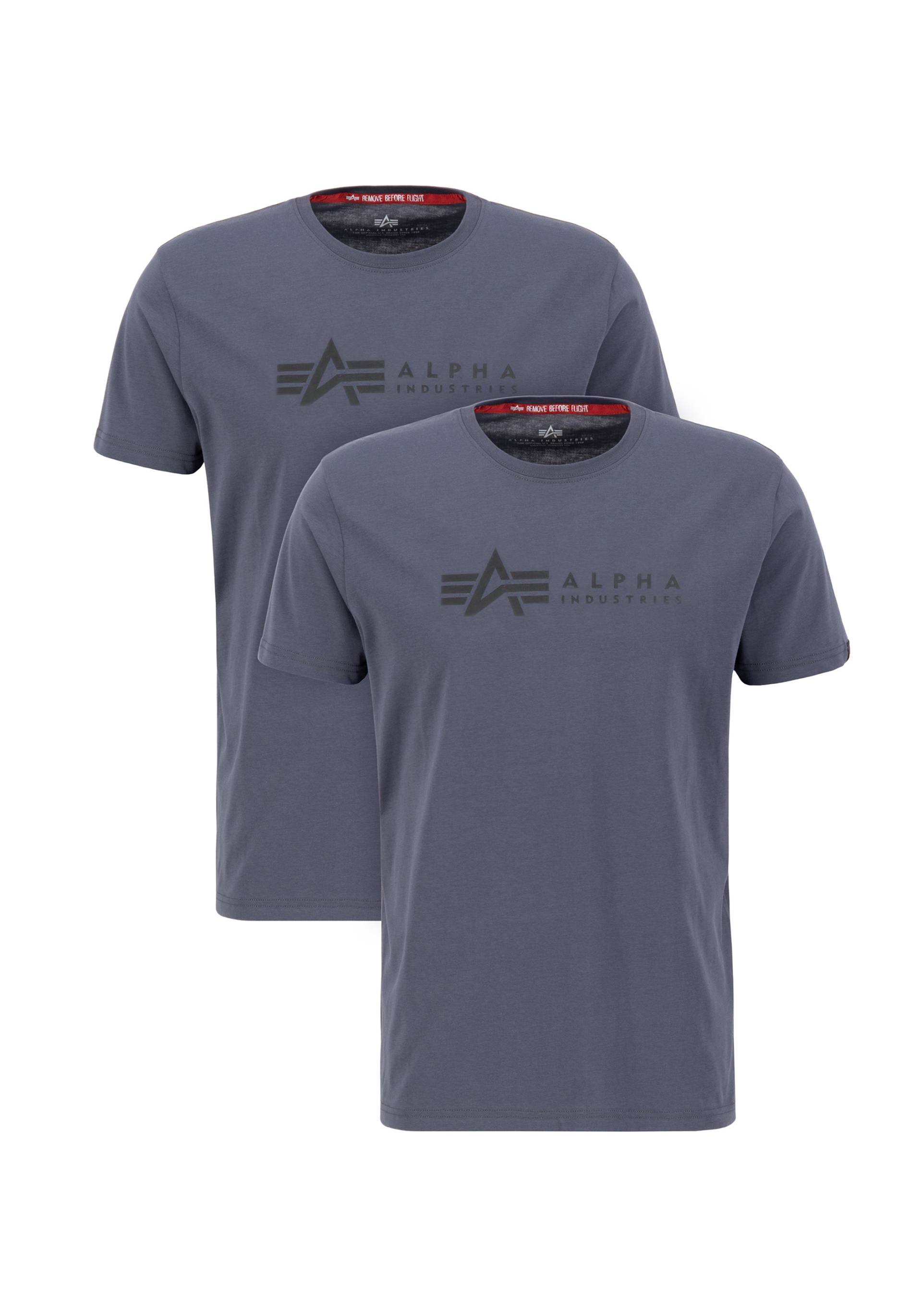 Alpha Industries T-Shirt »ALPHA INDUSTRIES Men - T-Shirts Alpha Label T 2 Pack« von alpha industries