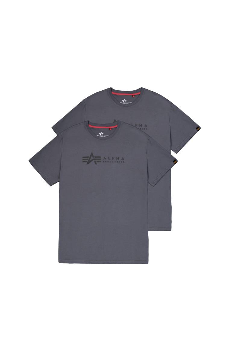 Alpha Industries T-Shirt »Alpha Industries Men - T-Shirts Alpha Label T 2 Pack« von alpha industries