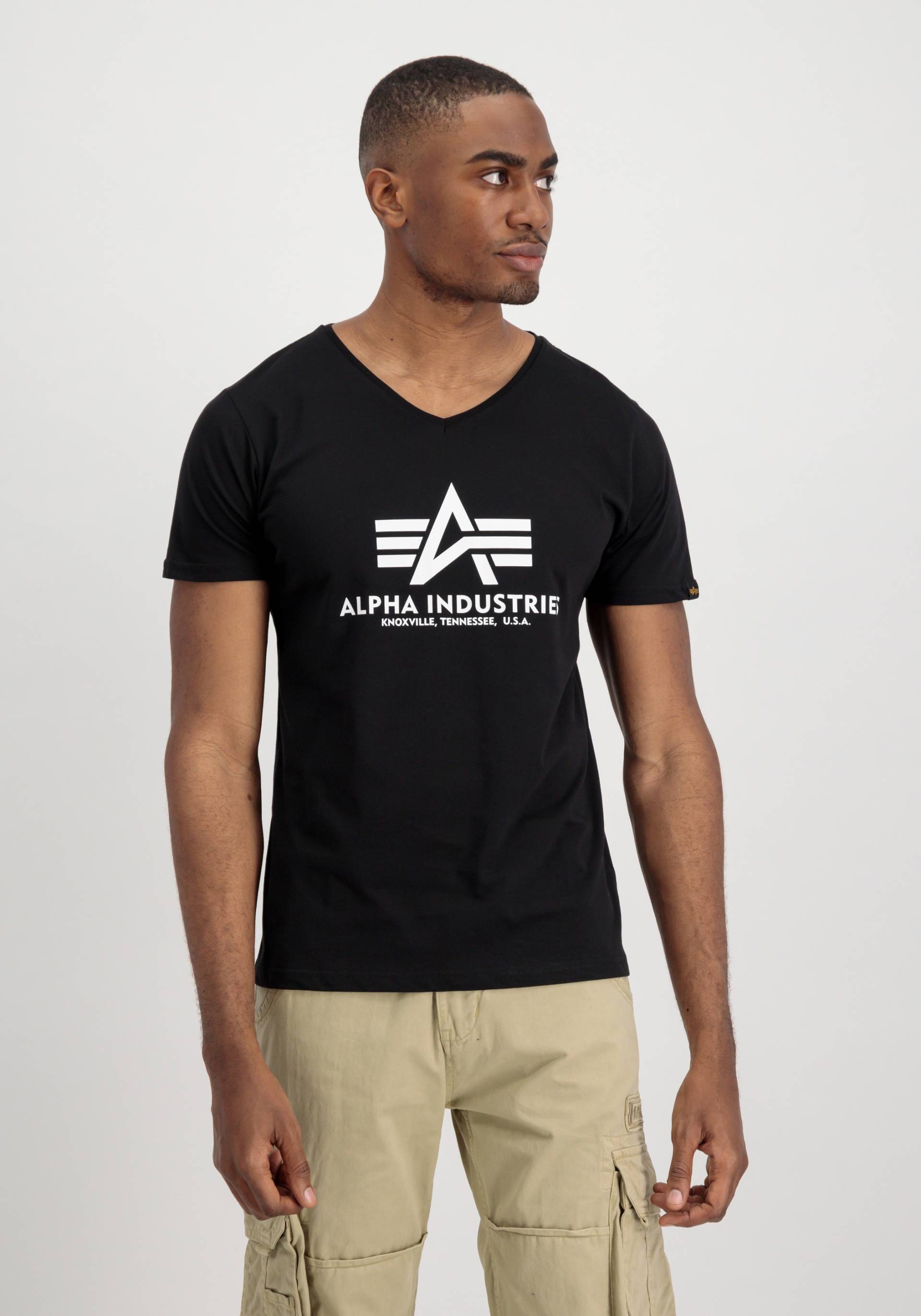 Alpha Industries T-Shirt »ALPHA INDUSTRIES Men - T-Shirts Basic V-Neck T« von alpha industries