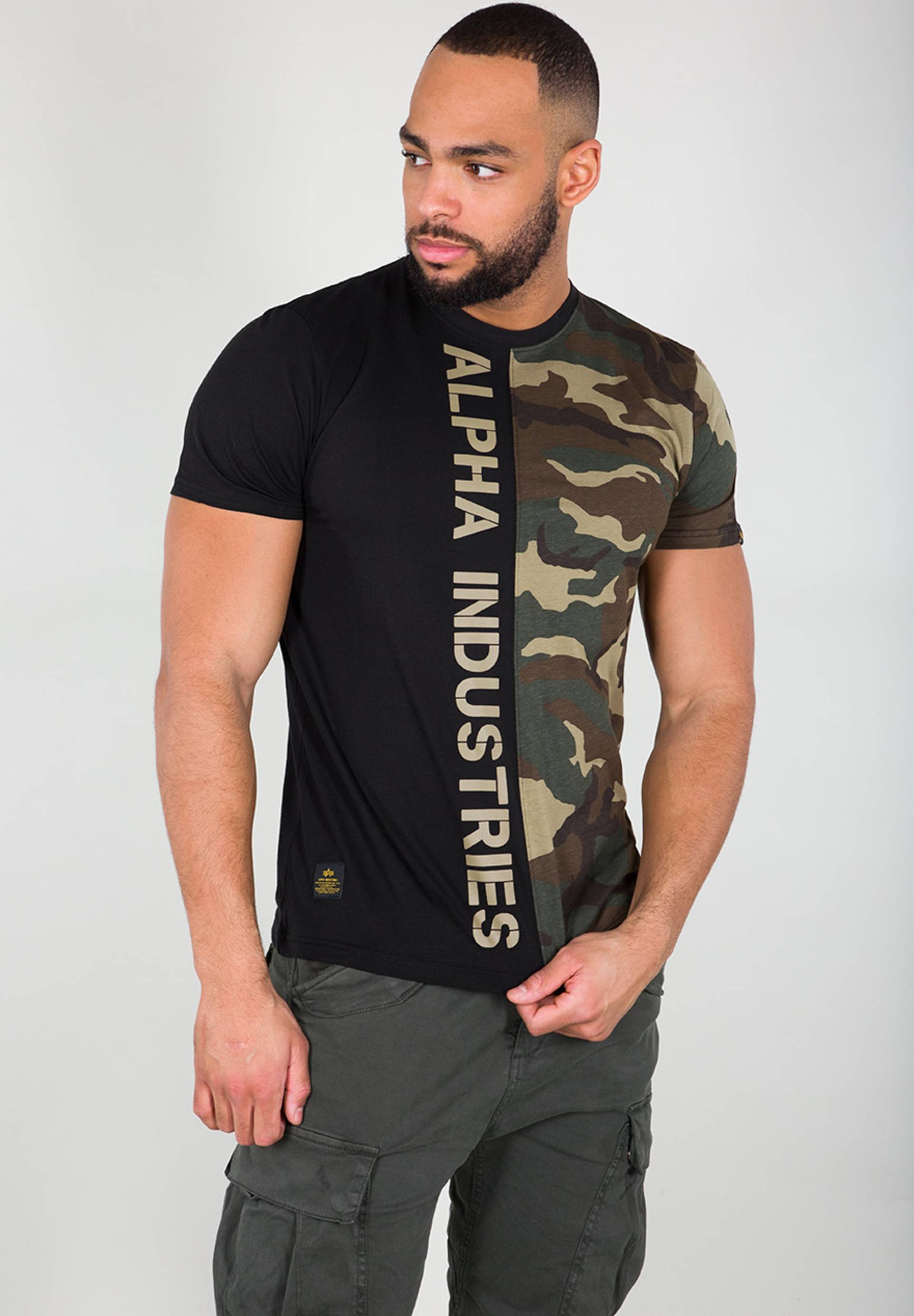 Alpha Industries T-Shirt »ALPHA INDUSTRIES Men - T-Shirts Camo Half T« von alpha industries