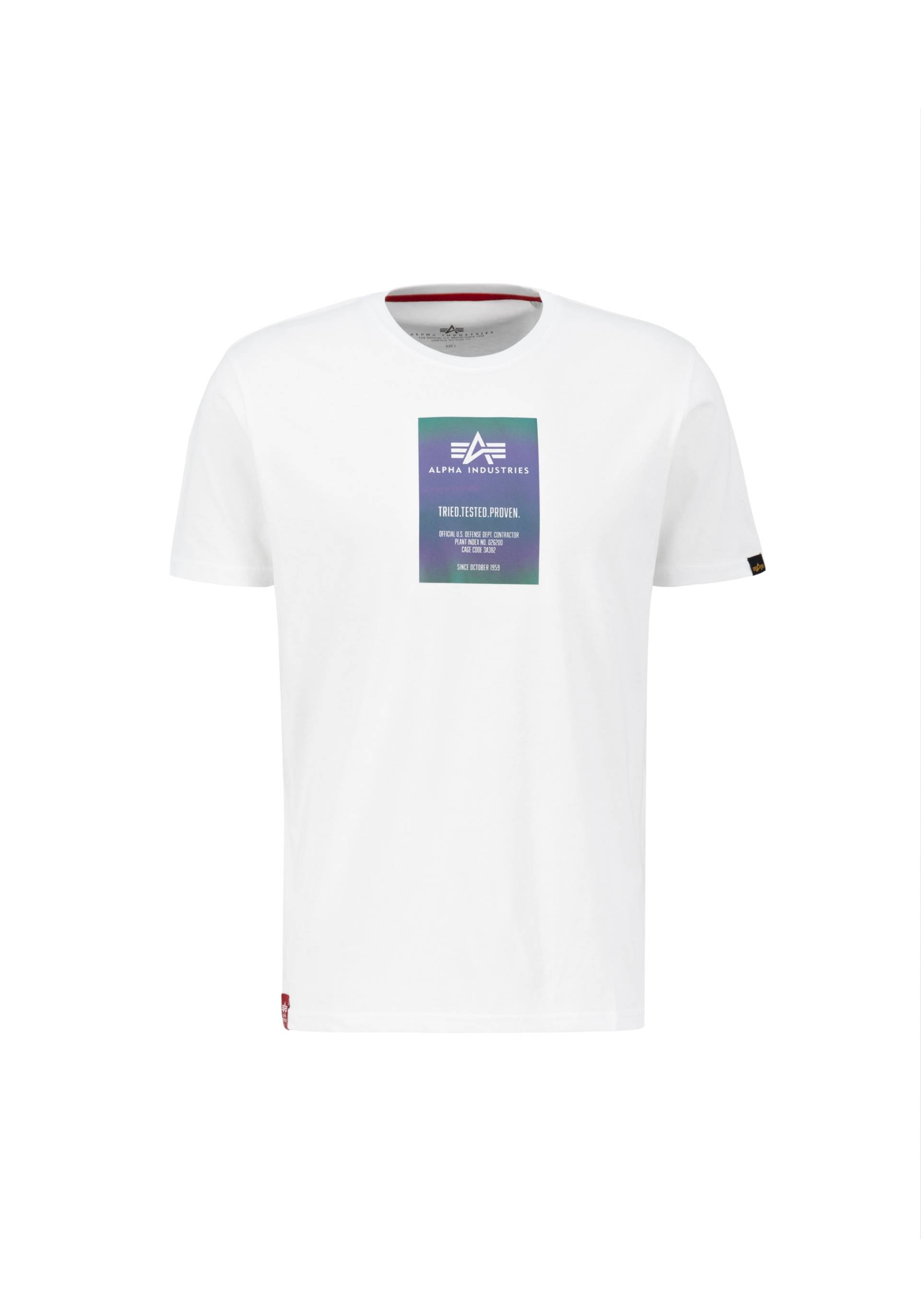 Alpha Industries T-Shirt »ALPHA INDUSTRIES Men - T-Shirts Rainbow Reflective Label T« von alpha industries