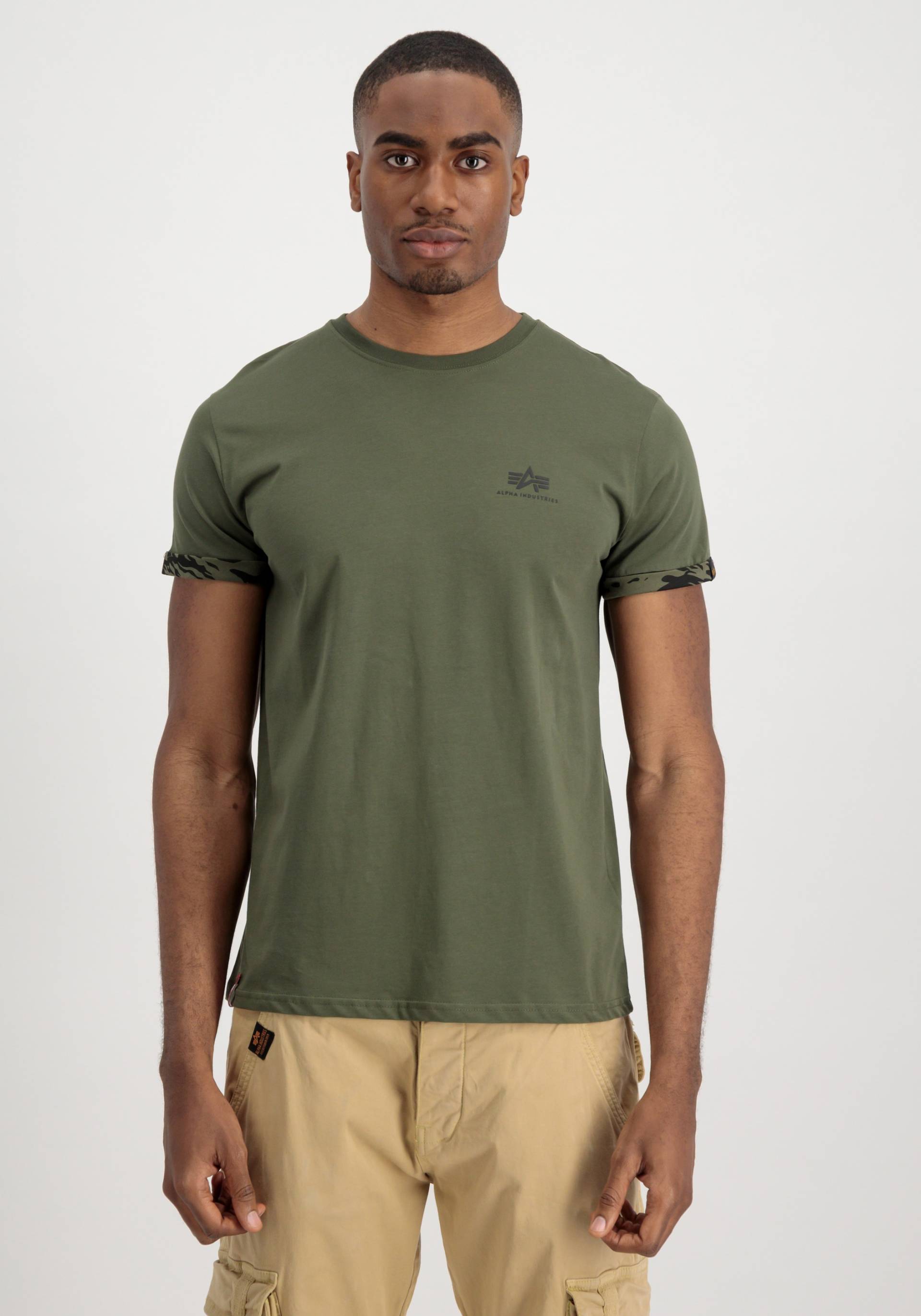 Alpha Industries T-Shirt »ALPHA INDUSTRIES Men - T-Shirts Roll-Up Sleeve T« von alpha industries