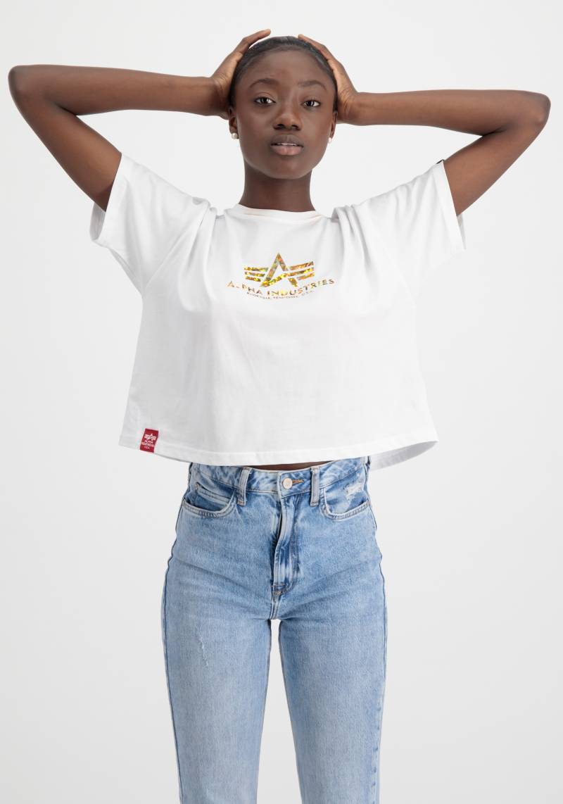 Alpha Industries T-Shirt »Alpha Industries Women - T-Shirts Basic T COS Holo Print Wmn« von alpha industries