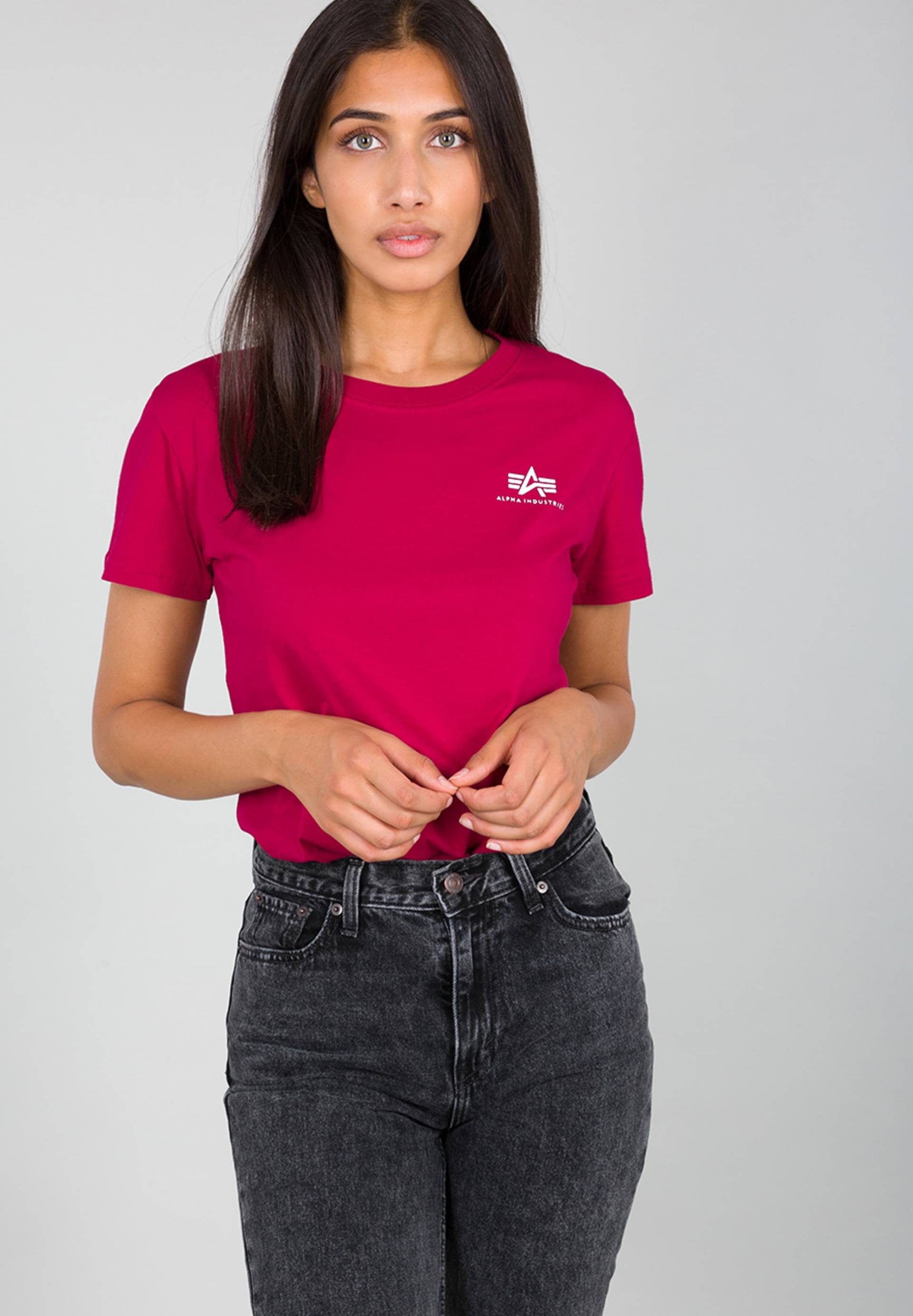 Alpha Industries T-Shirt »ALPHA INDUSTRIES Women - T-Shirts Basic T Small Logo Wmn« von alpha industries