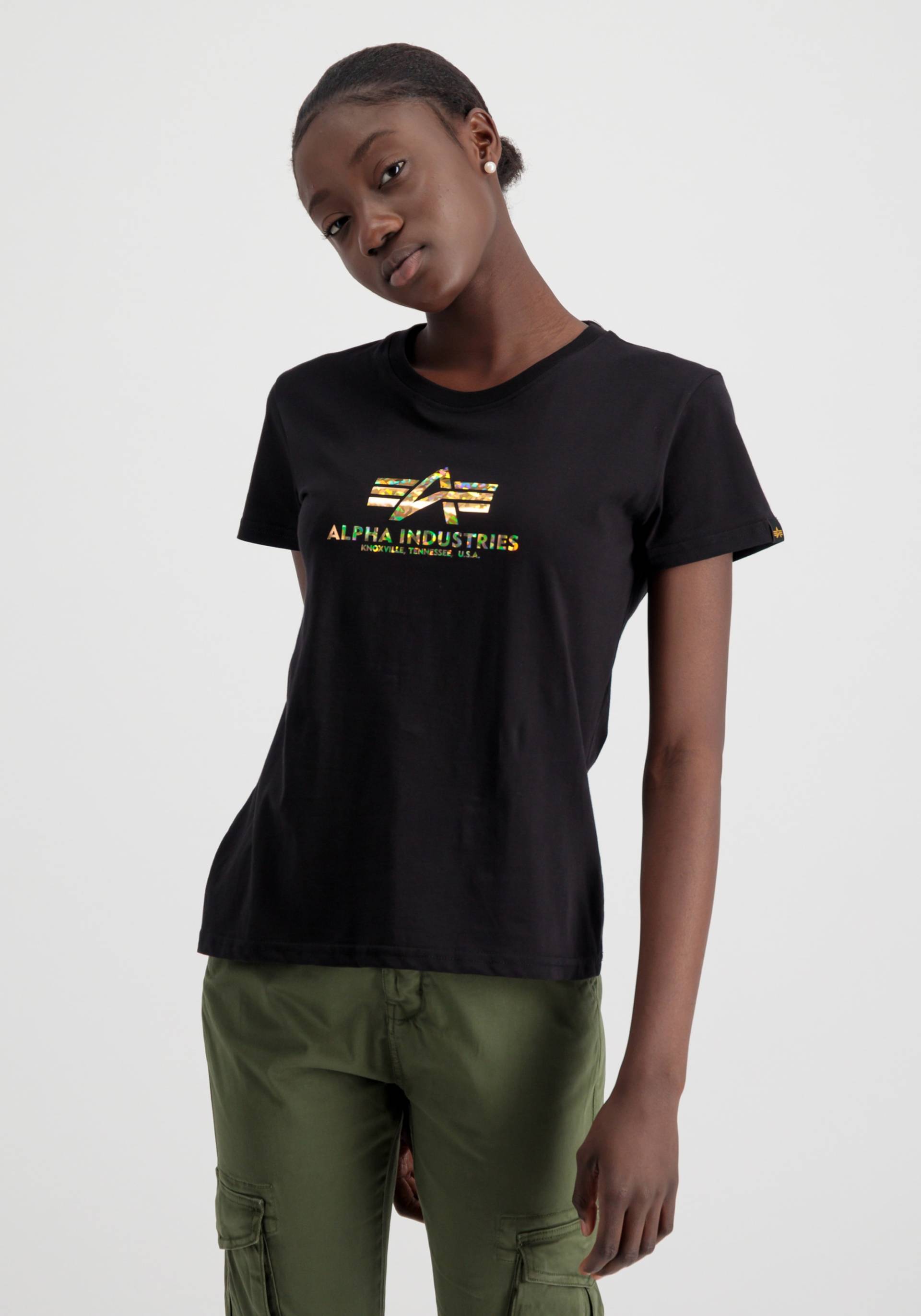 Alpha Industries T-Shirt »ALPHA INDUSTRIES Women - T-Shirts New Basic T Hol. Print Wmn« von alpha industries