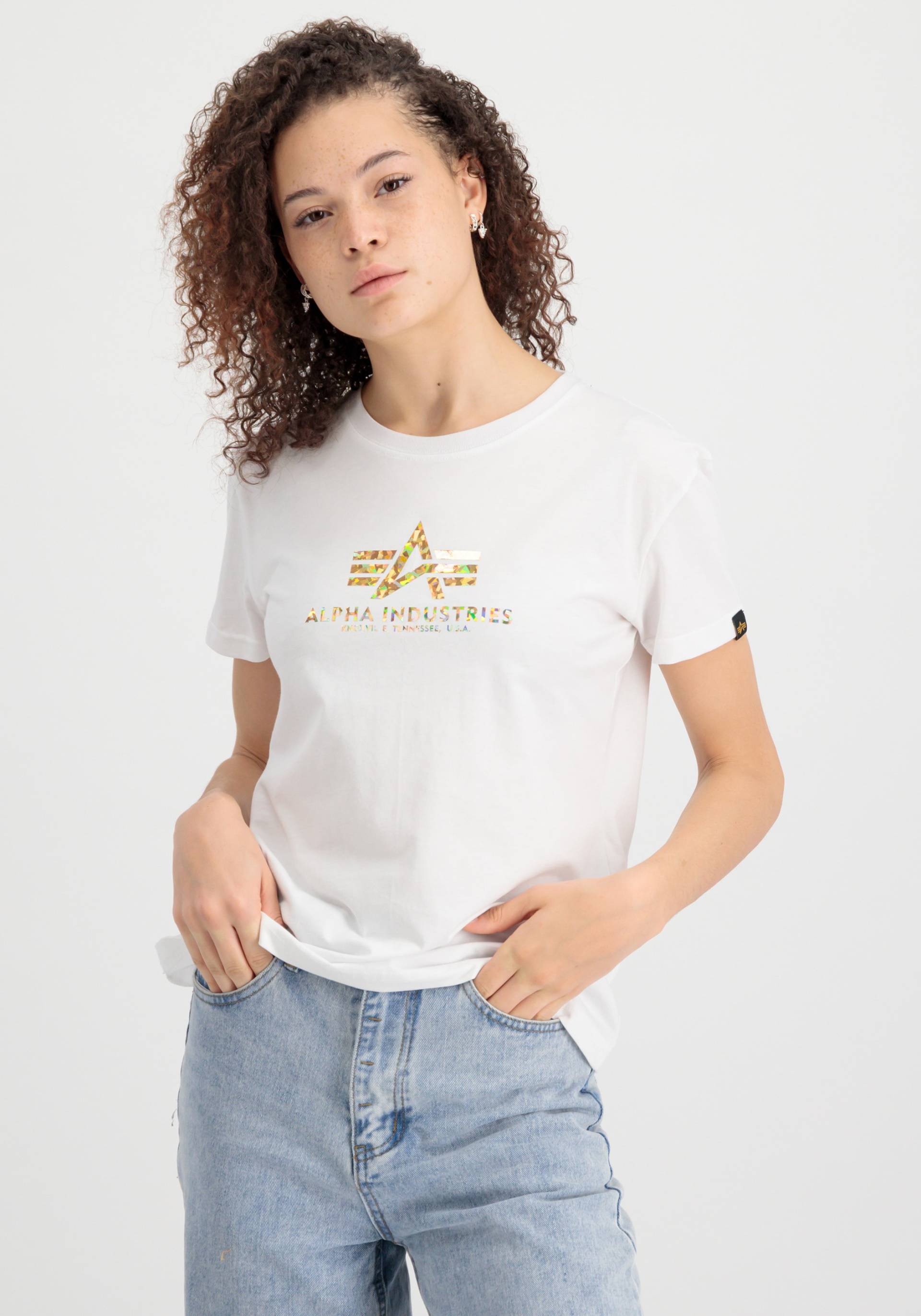 Alpha Industries T-Shirt »ALPHA INDUSTRIES Women - T-Shirts New Basic T Hol. Print Wmn« von alpha industries