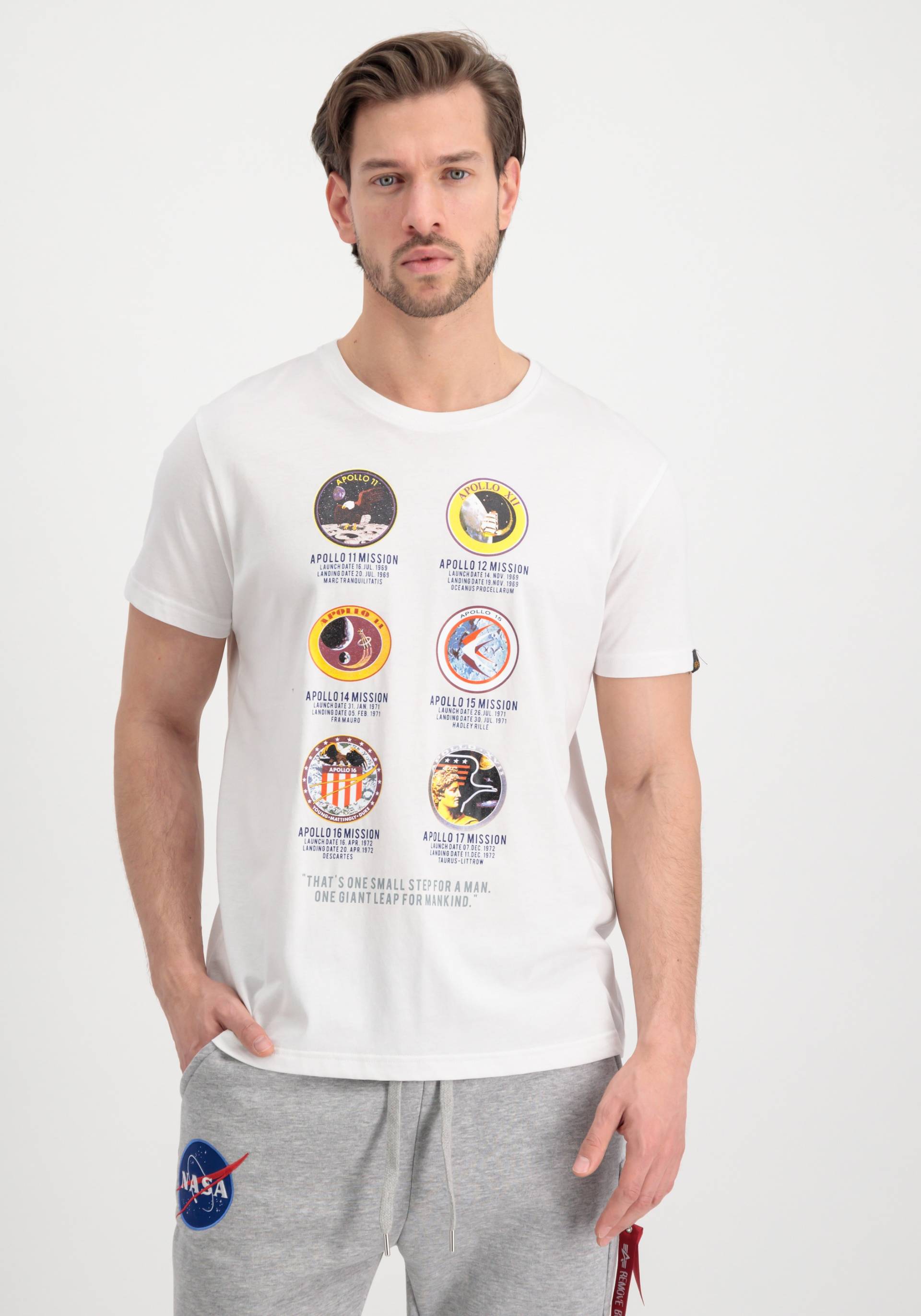 Alpha Industries T-Shirt »ALPHA INDUSTRIES Men - T-Shirts Apollo Mission T-Shirt« von alpha industries