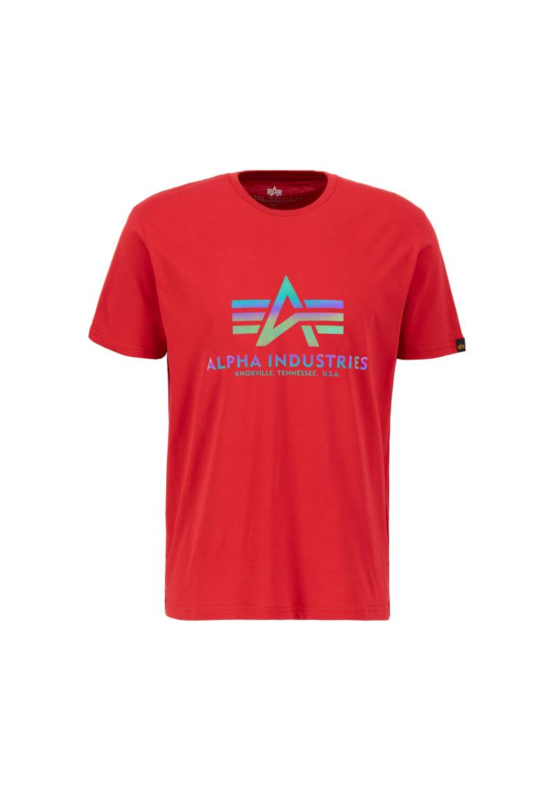 Alpha Industries T-Shirt »Alpha Industries Men - T-Shirts Basic T Rainbow Reflective« von alpha industries