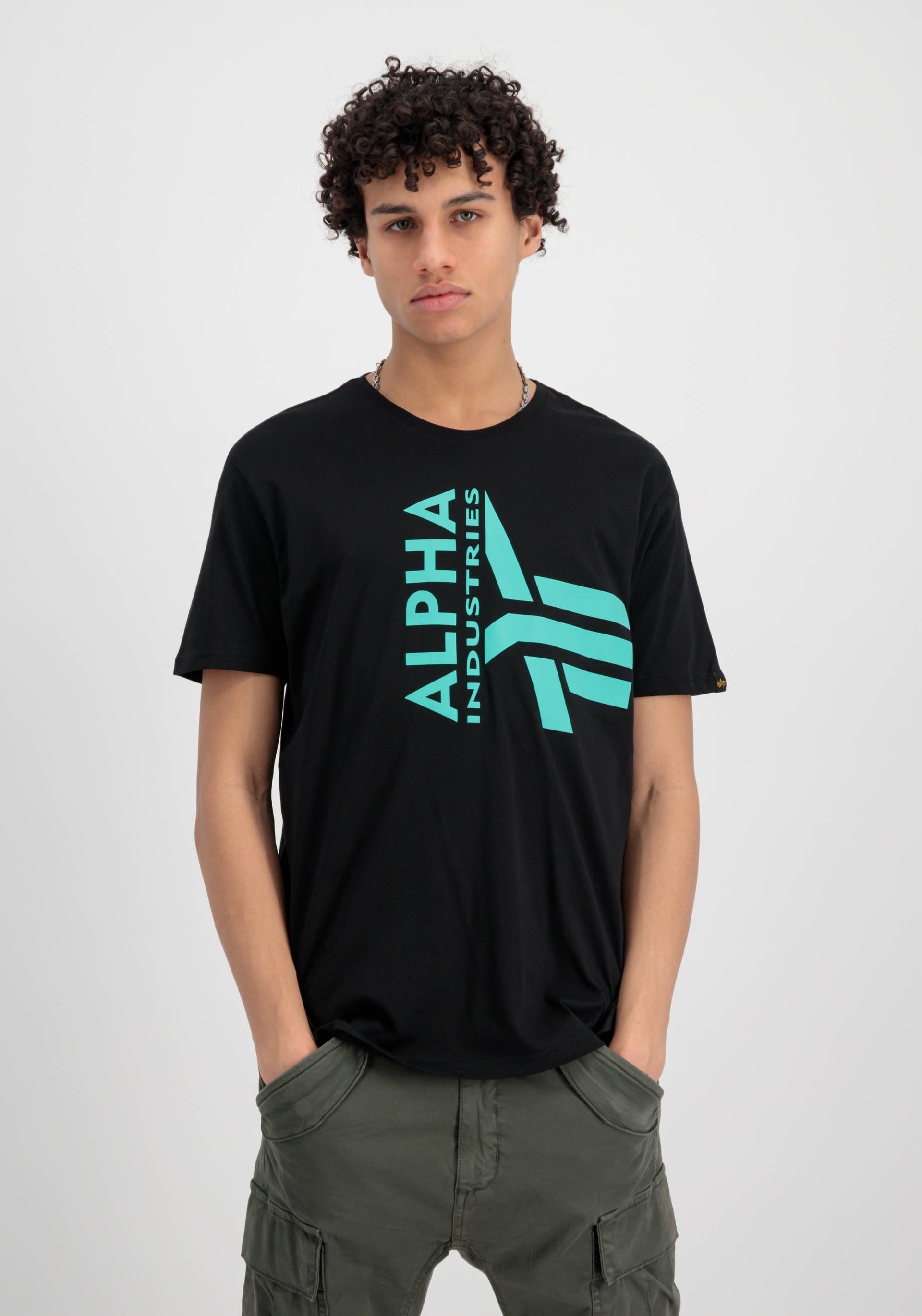 Alpha Industries T-Shirt »ALPHA INDUSTRIES Men - T-Shirts Half Logo Foam T« von alpha industries