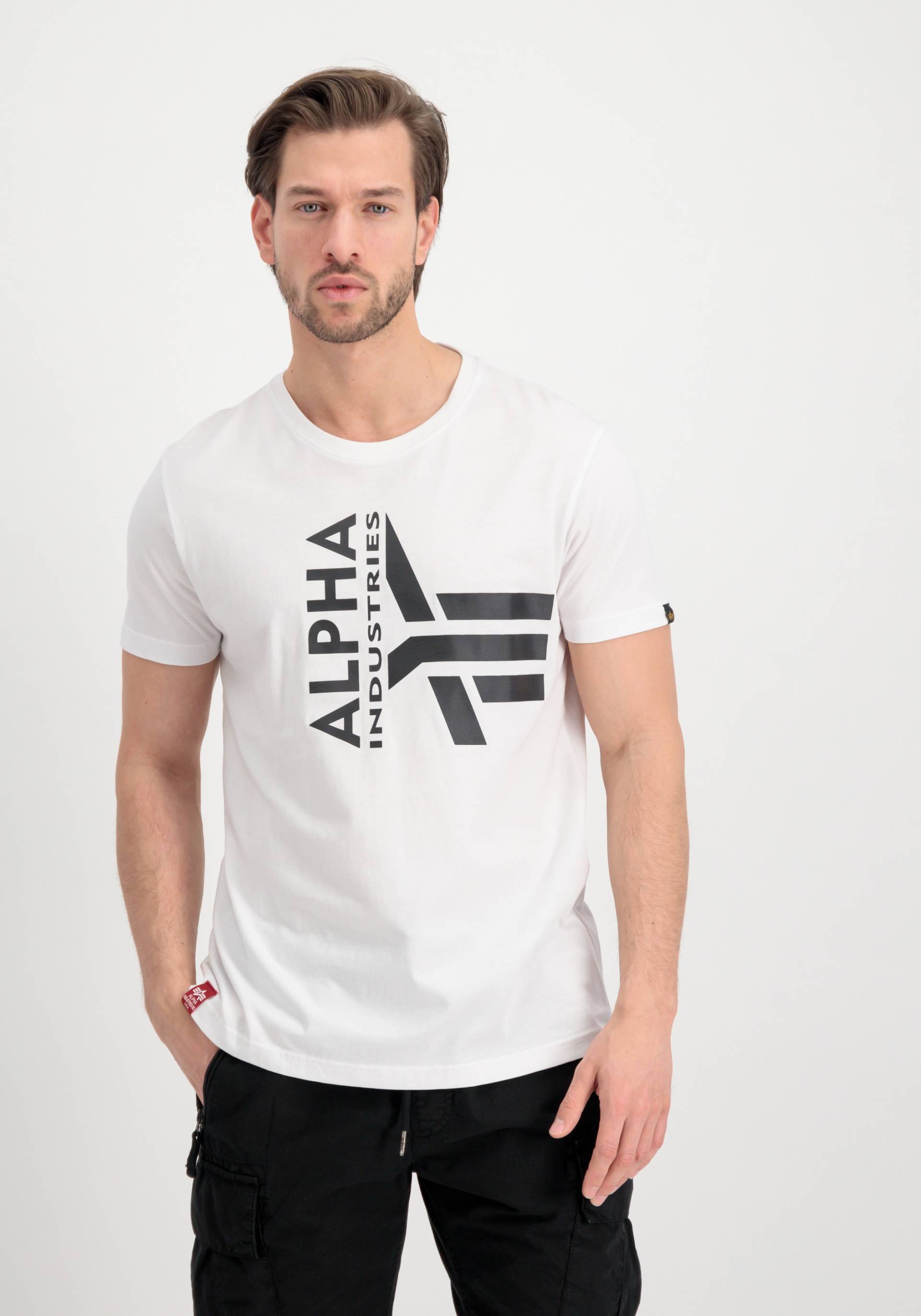 Alpha Industries T-Shirt »ALPHA INDUSTRIES Men - T-Shirts Half Logo Foam T« von alpha industries