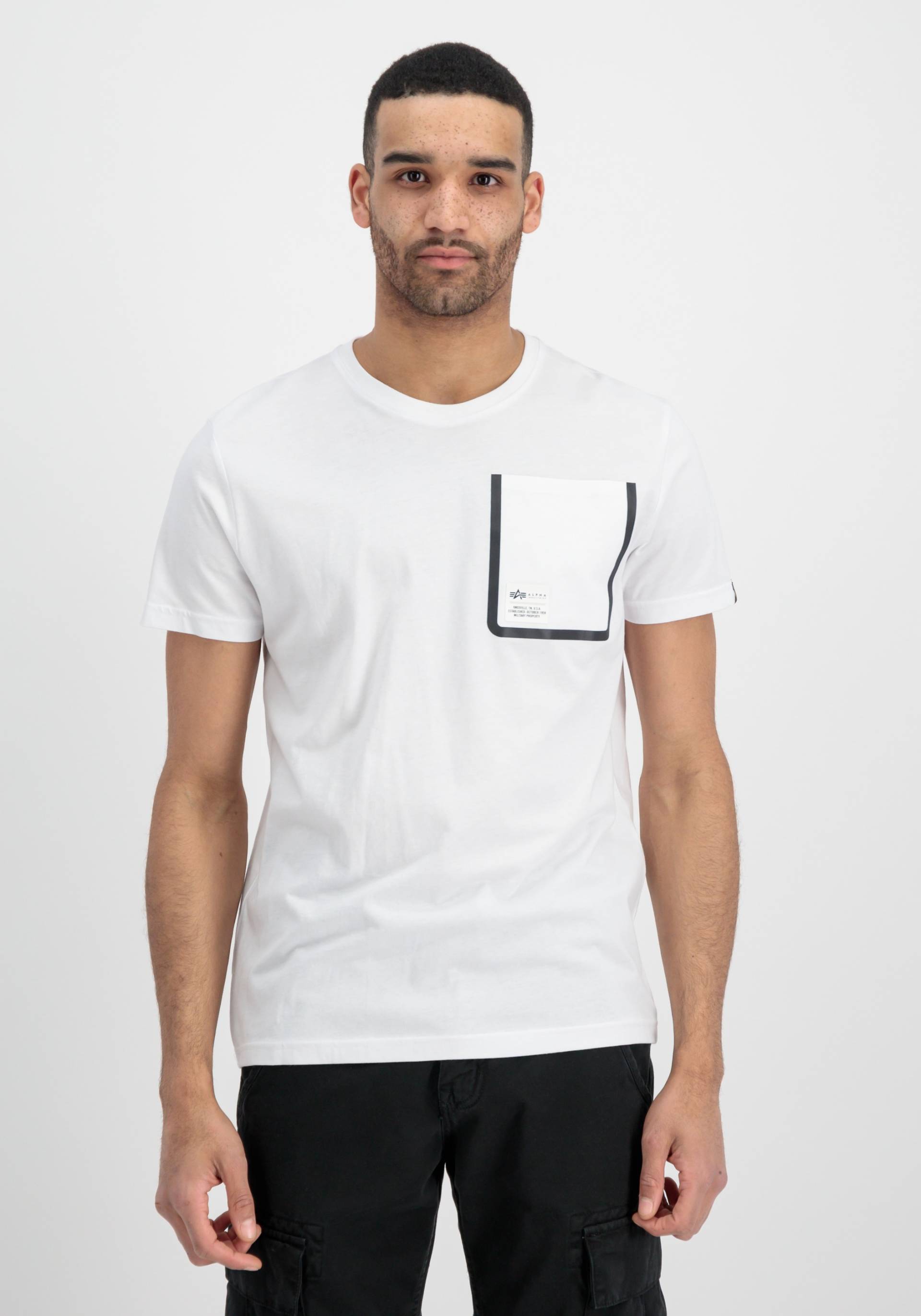 Alpha Industries T-Shirt »ALPHA INDUSTRIES Men - T-Shirts Label Pocket T« von alpha industries