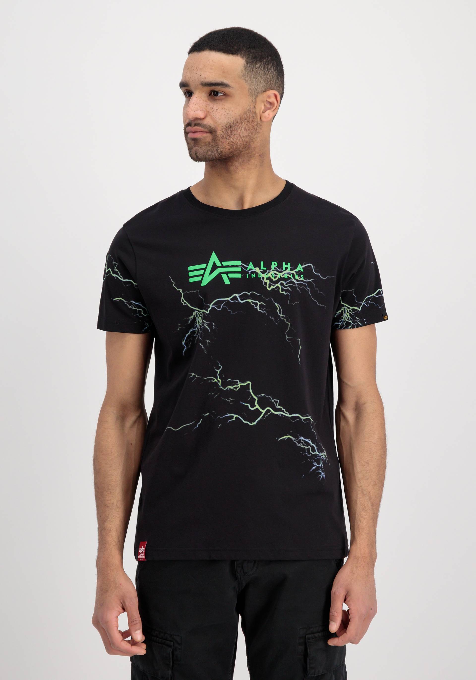 Alpha Industries T-Shirt »ALPHA INDUSTRIES Men - T-Shirts Lightning AOP T« von alpha industries